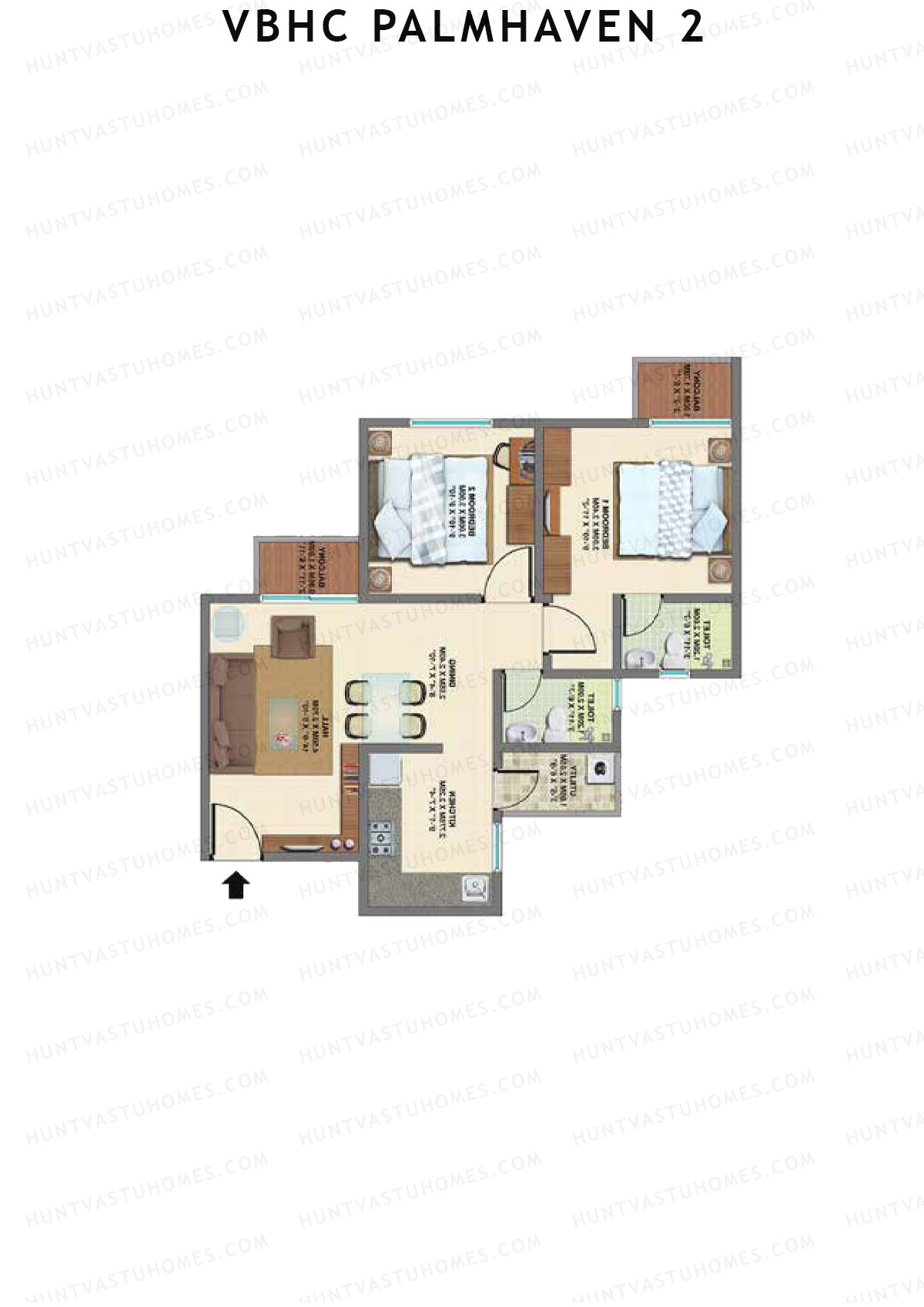 VBHC Palmhaven 2 Wing A3 Unit 3 Floor Plan