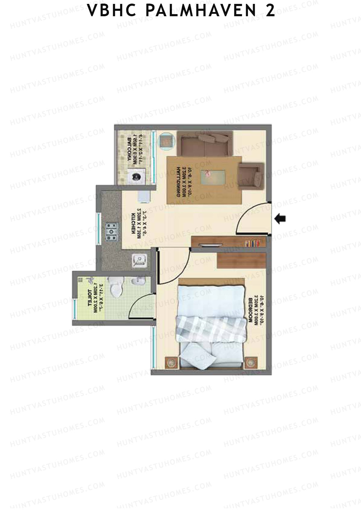 VBHC Palmhaven 2 Wing A4 Unit 3 Floor Plan