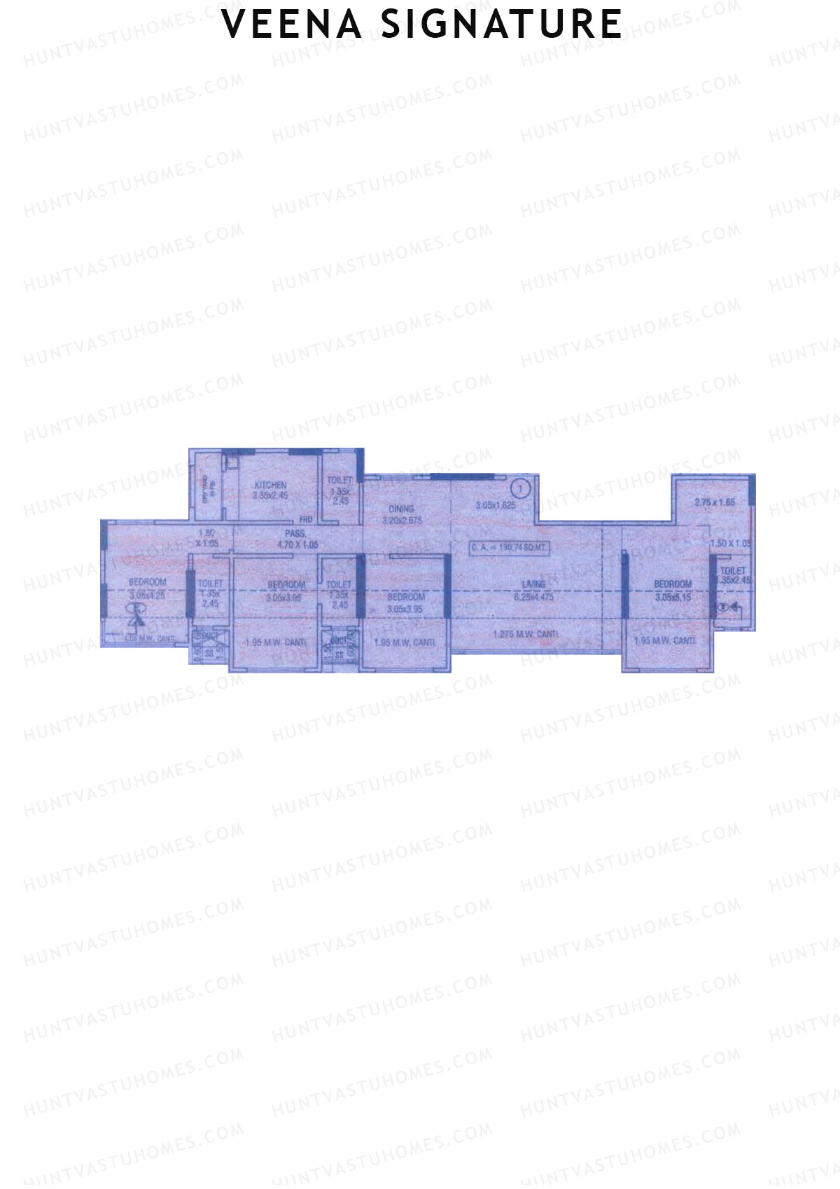 Veena Signature Block A Unit 2 Floor Plan