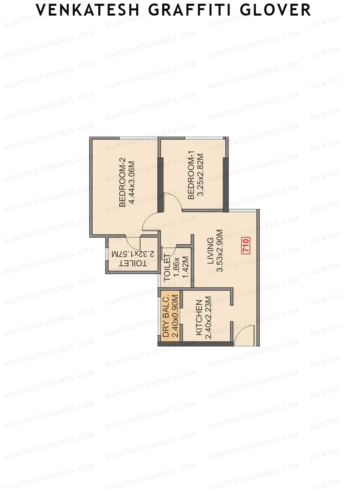Venkatesh Graffiti Glover Wing A Unit 10 Floor Plan