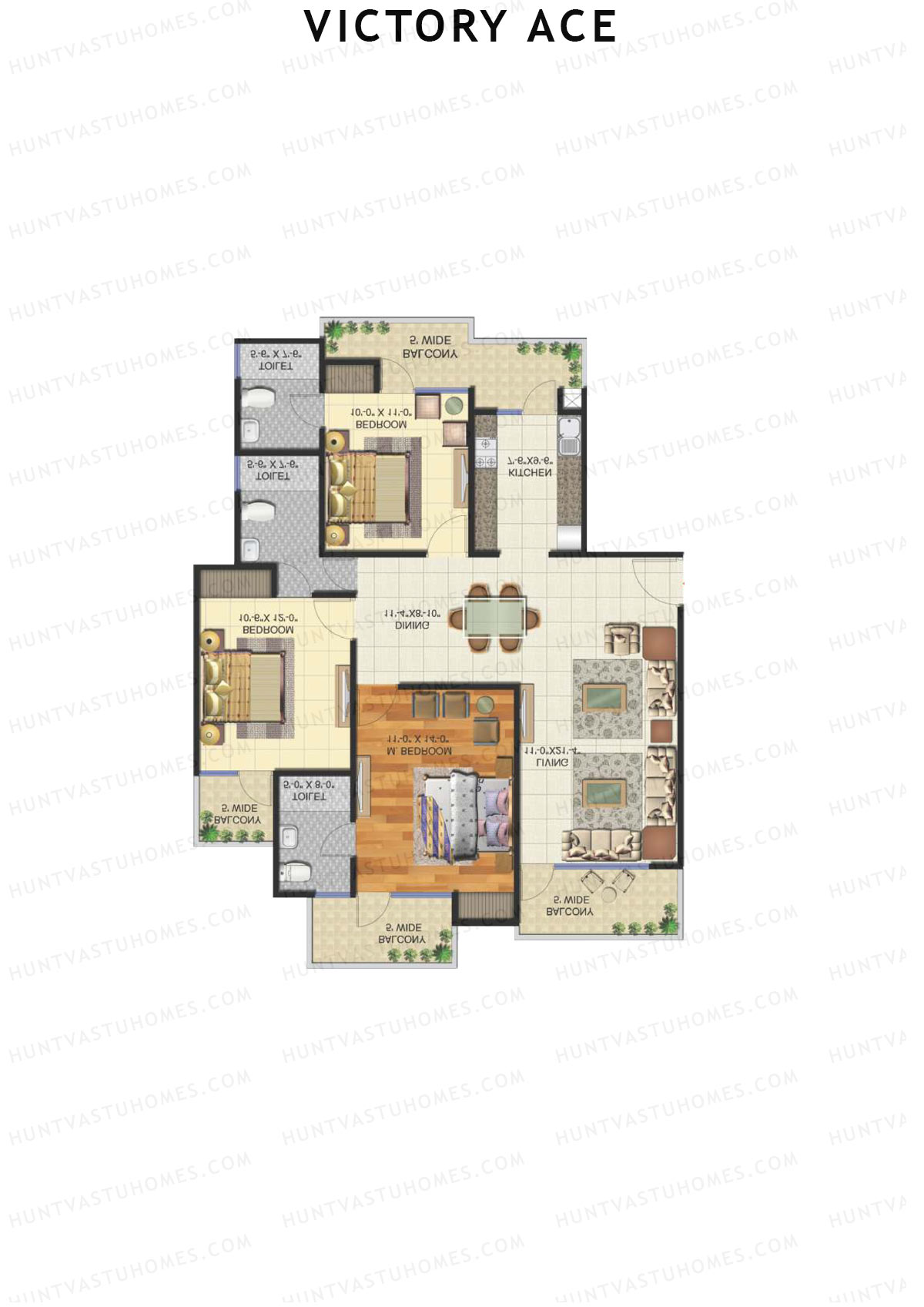 Victory Ace Tower B1 Unit 1 Floor Plan