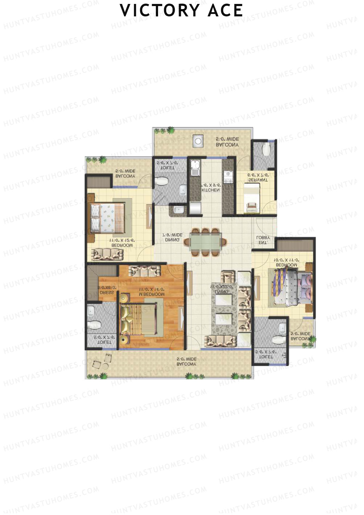 Victory Ace Tower C1 Unit 1 Floor Plan