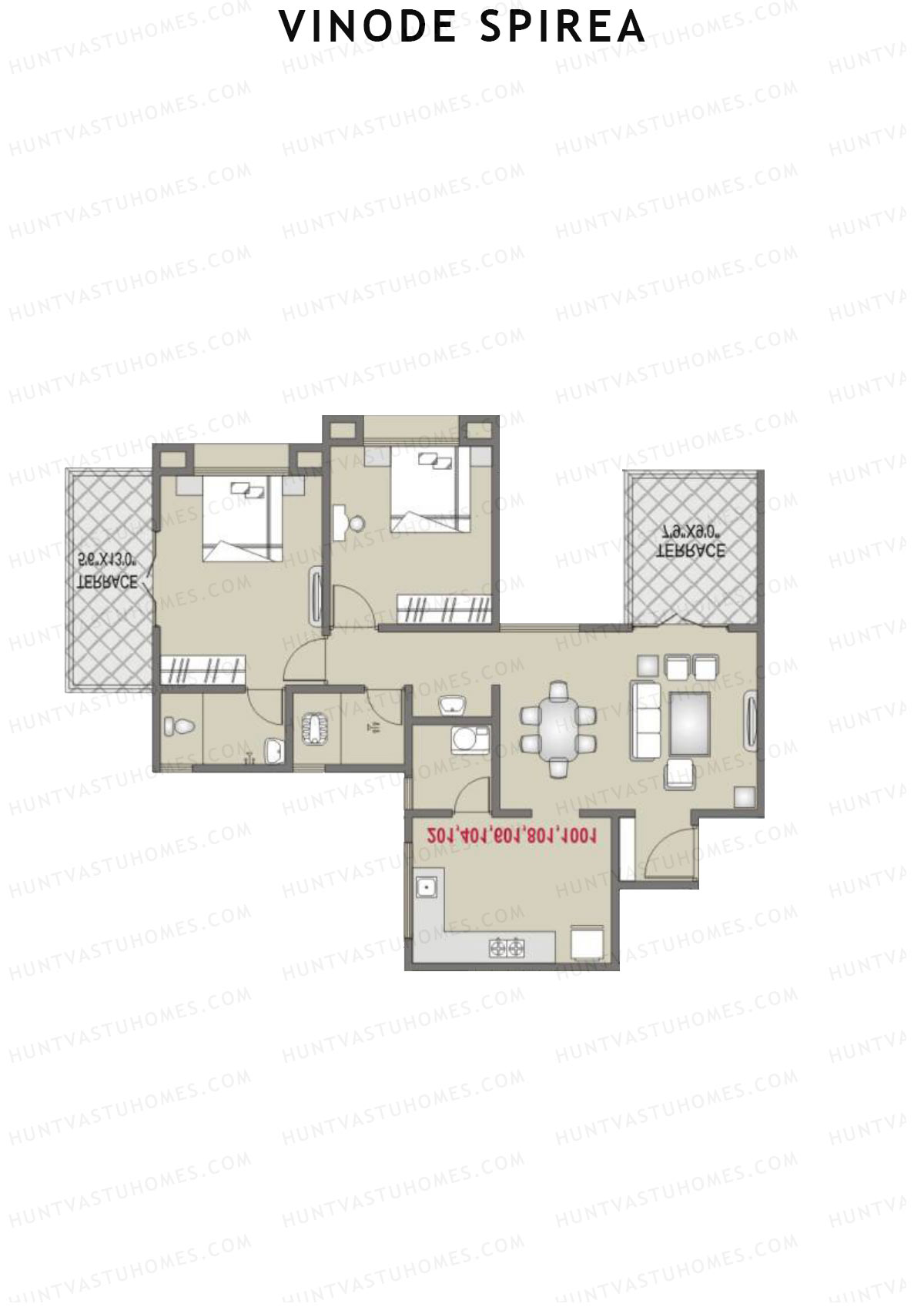 Vinode Spirea Tower A Unit 2 Floor Plan