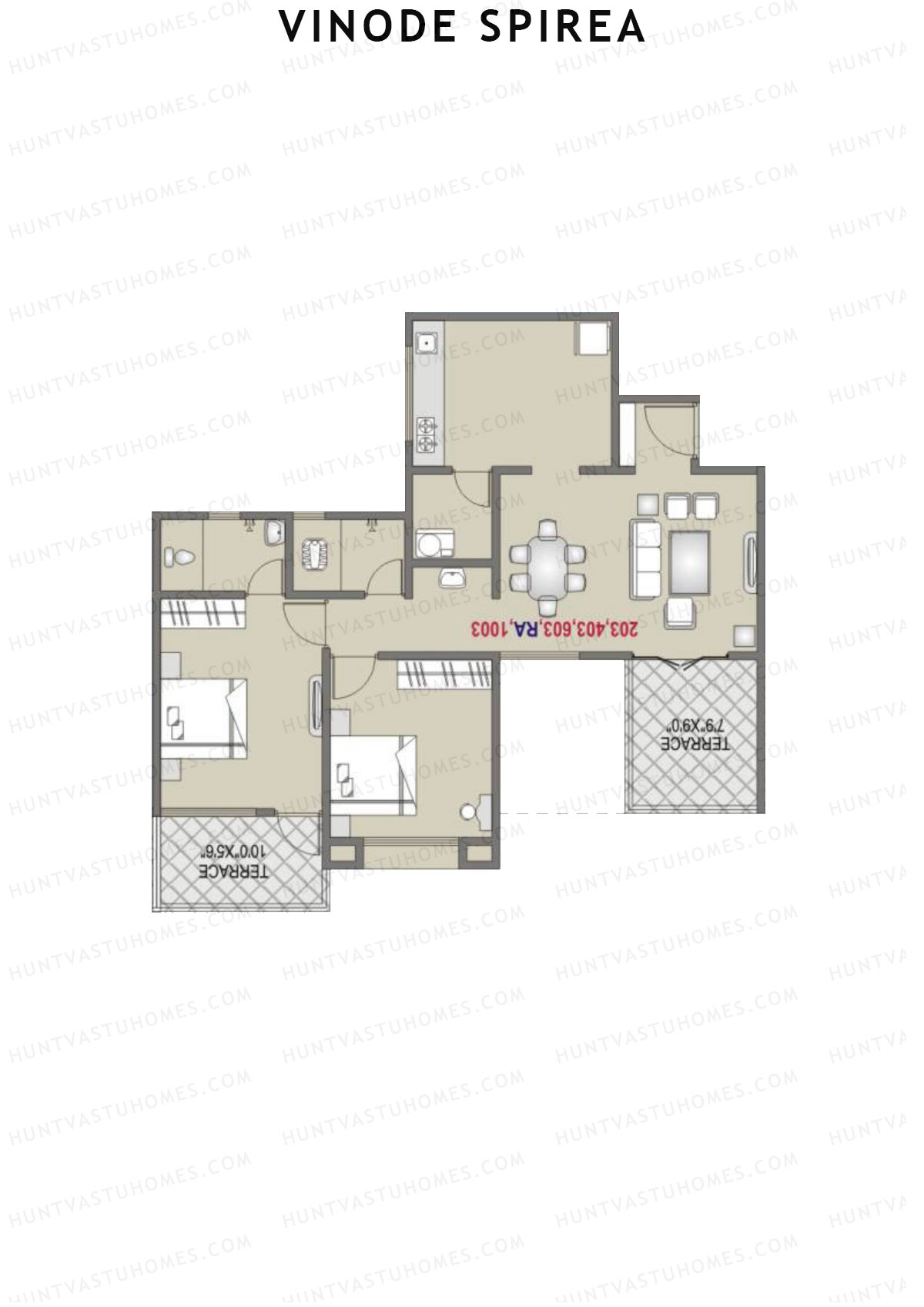 Vinode Spirea Tower A Unit 5 Floor Plan