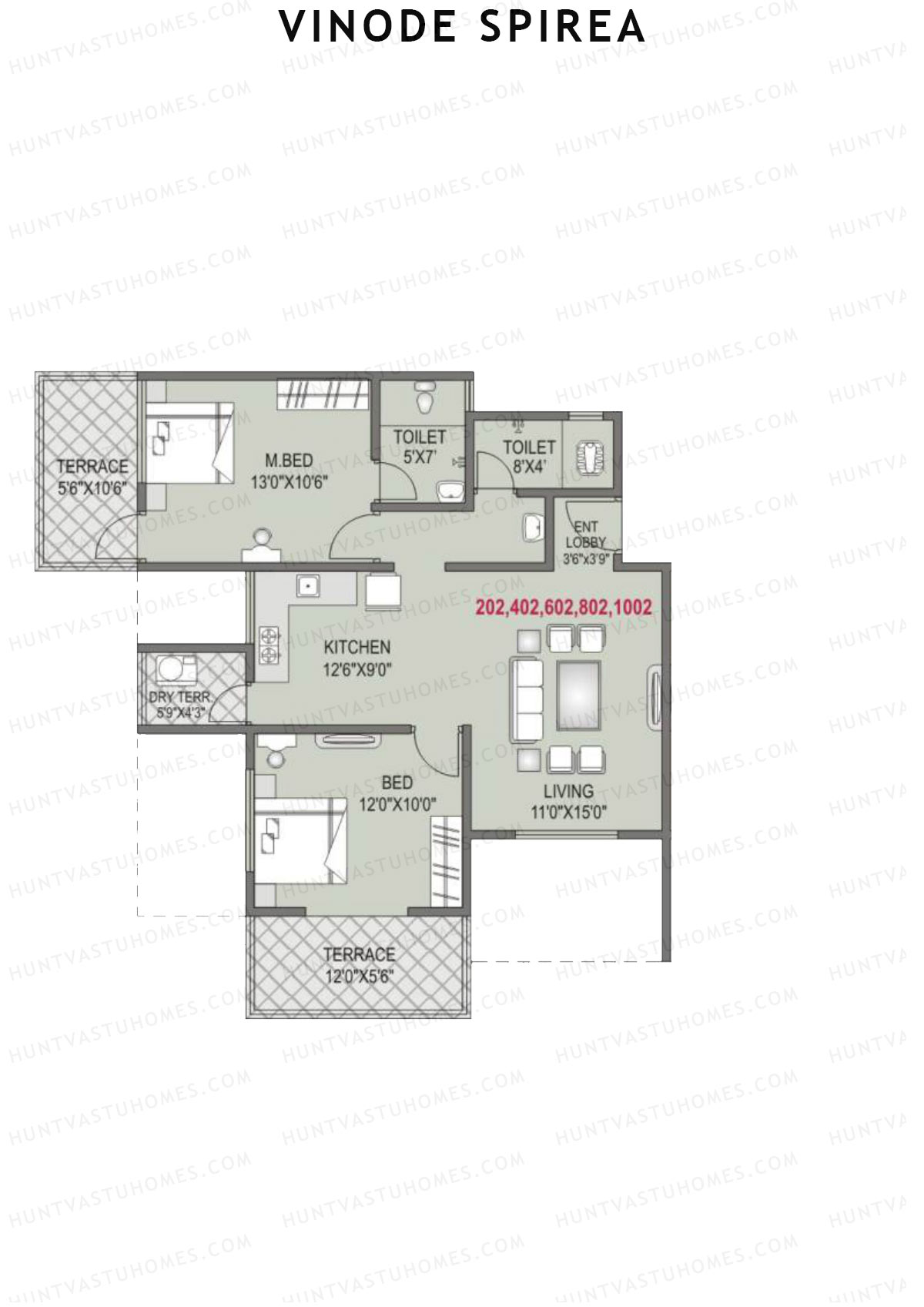 Vinode Spirea Tower B Unit 2 Floor Plan