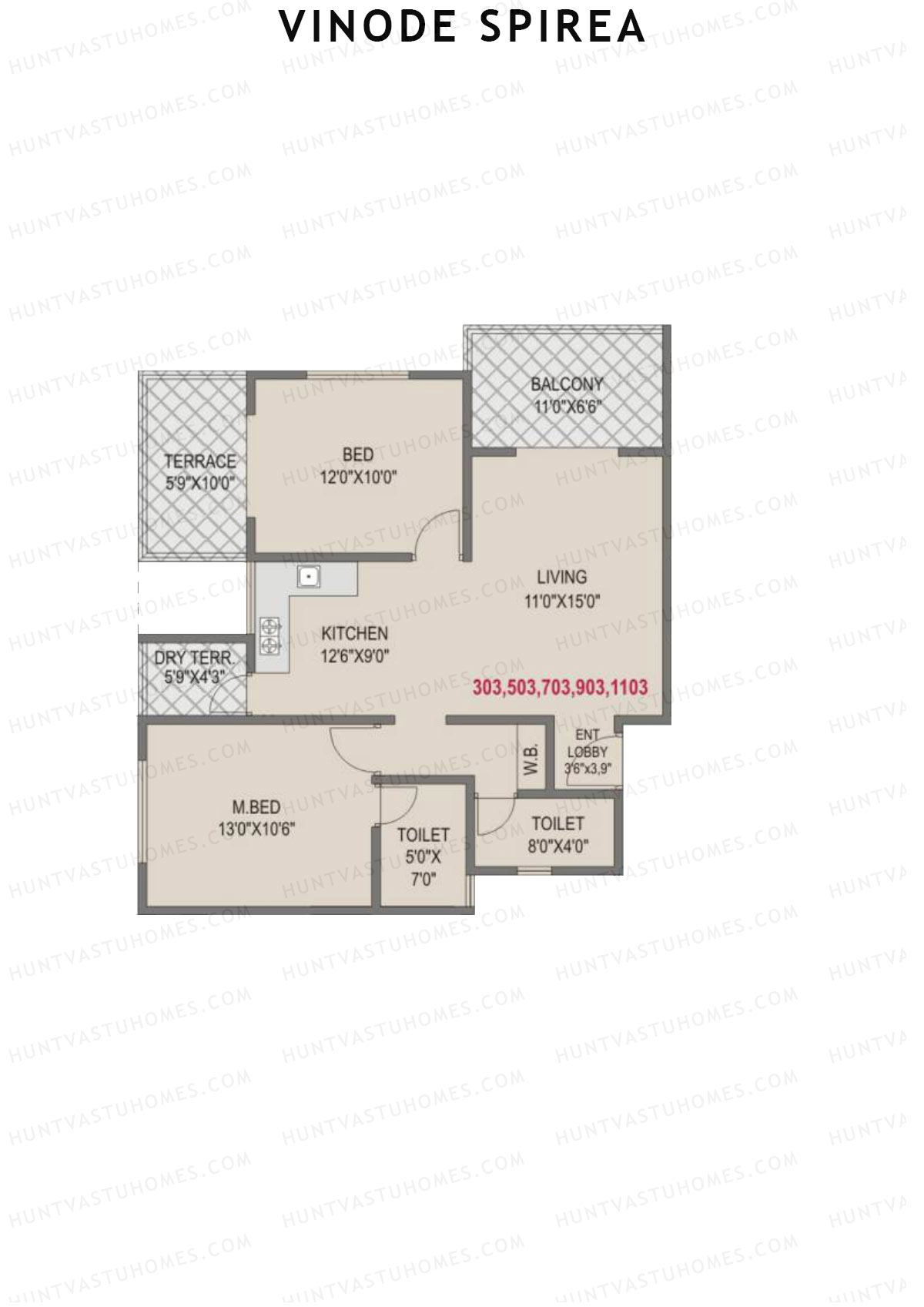 Vinode Spirea Tower B Unit 3 Floor Plan
