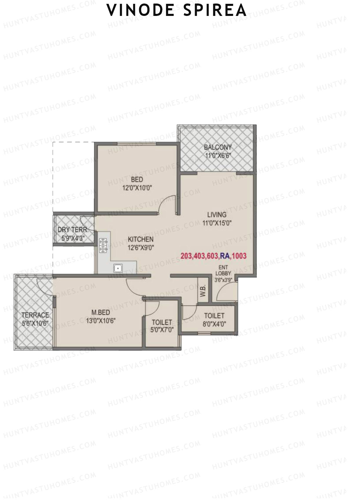 Vinode Spirea Tower B Unit 3 Floor Plan