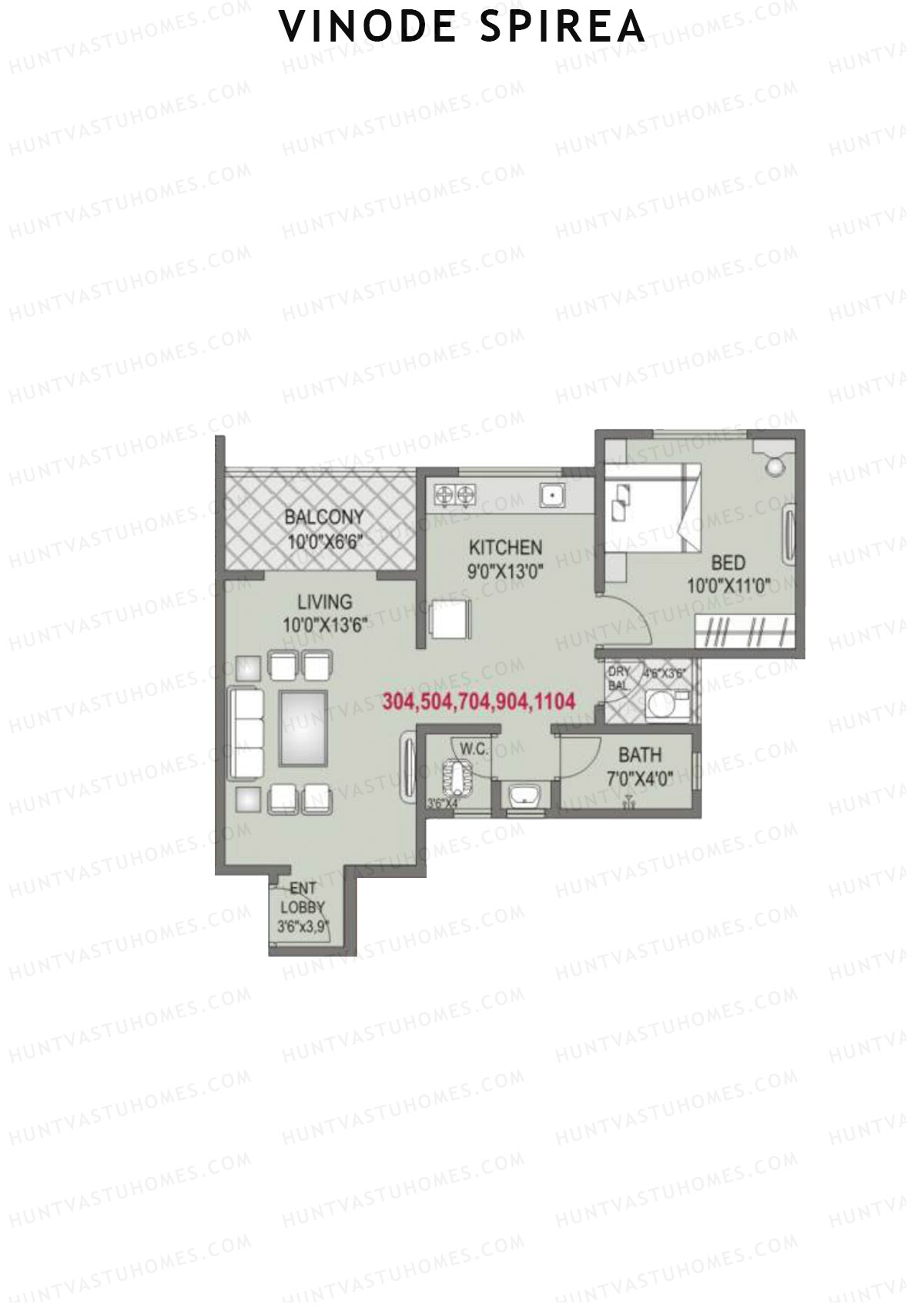 Vinode Spirea Tower B Unit 4 Floor Plan