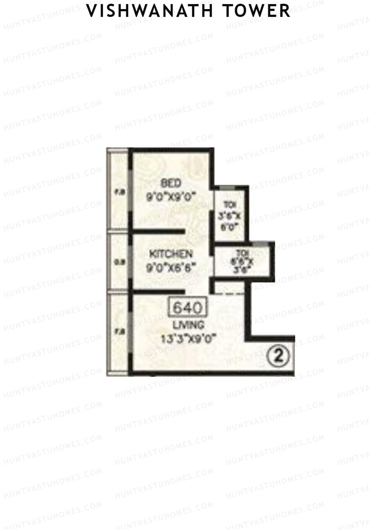 Vishwanath Tower Block A Unit 2 Floor Plan