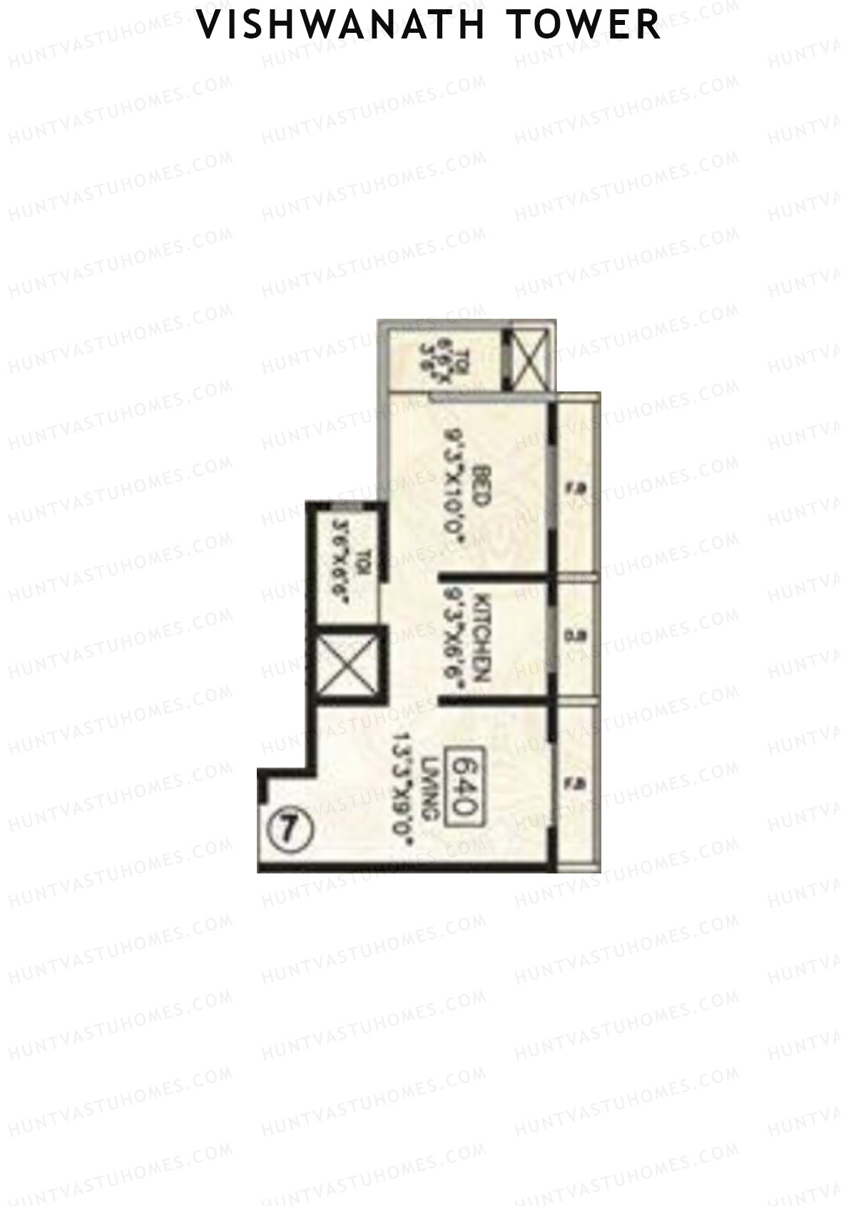 Vishwanath Tower Block A Unit 7 Floor Plan