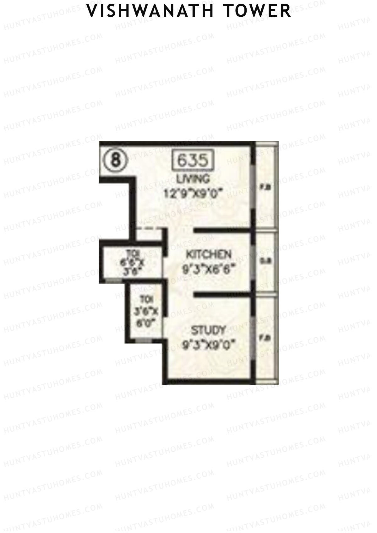 Vishwanath Tower Block A Unit 8 Floor Plan