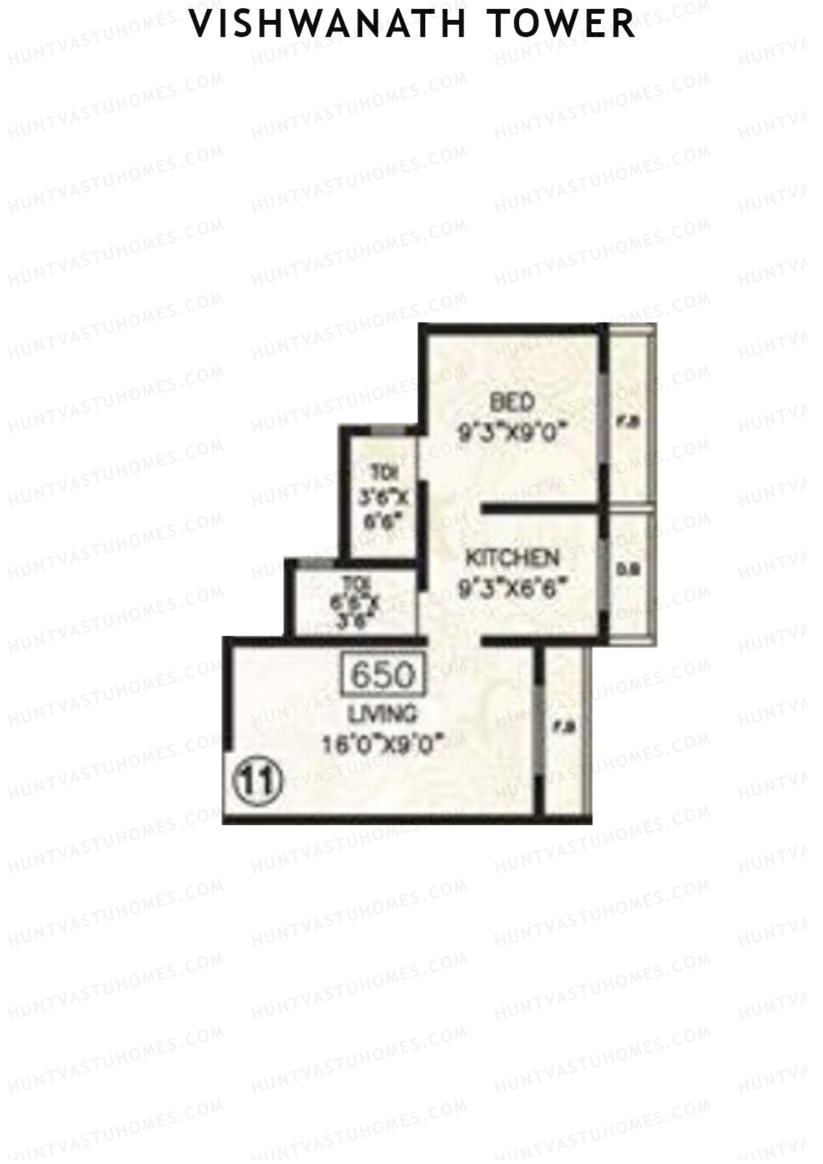 Vishwanath Tower Block A Unit 9 Floor Plan
