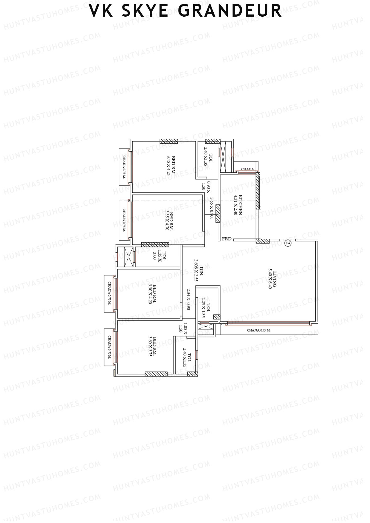 VK Skye Grandeur Block A Unit 2 Floor Plan