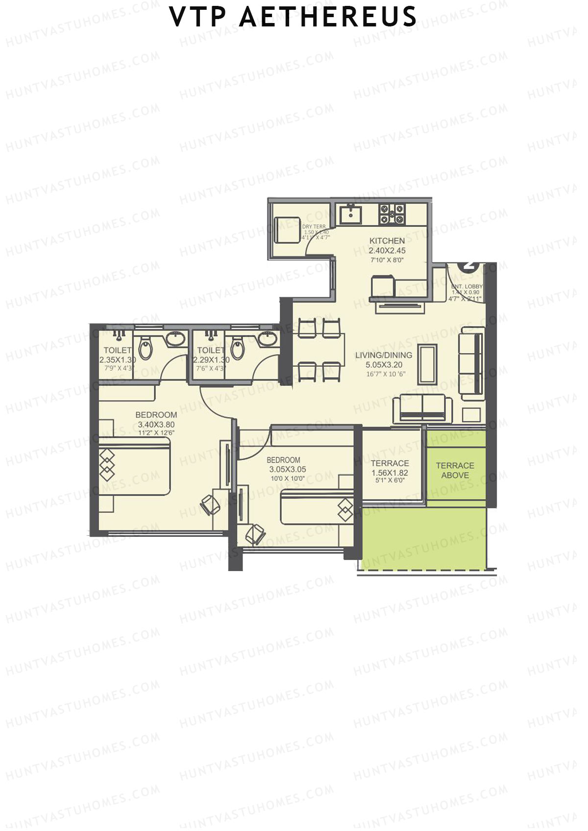 VTP Aethereus Tower 1 Unit 2 Floor Plan