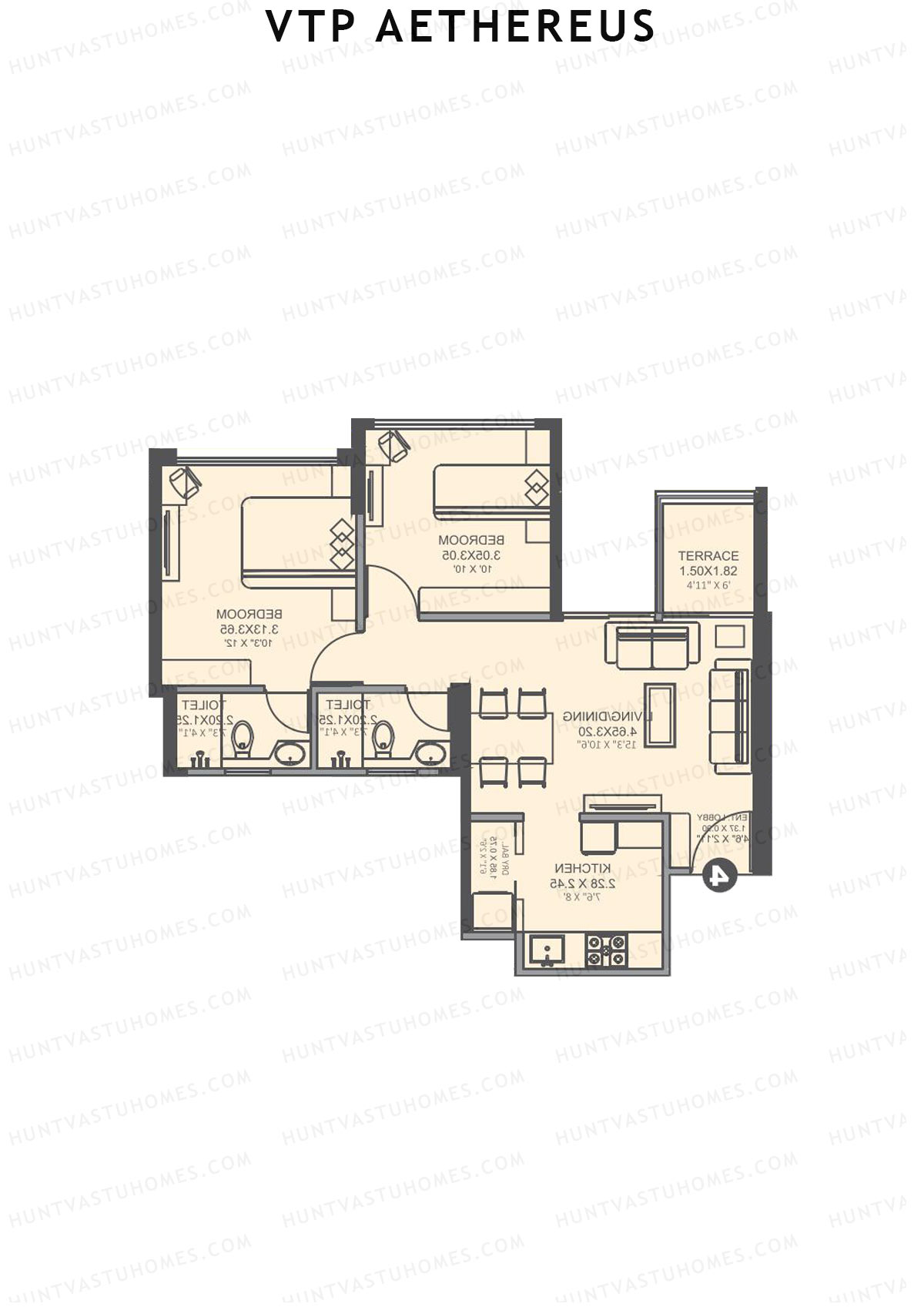 VTP Aethereus Tower 1 Unit 5 Floor Plan