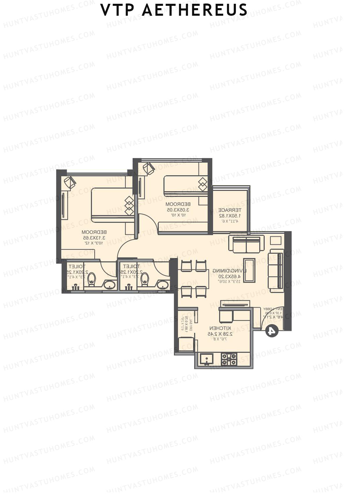 VTP Aethereus Tower 1 Unit 5 Floor Plan