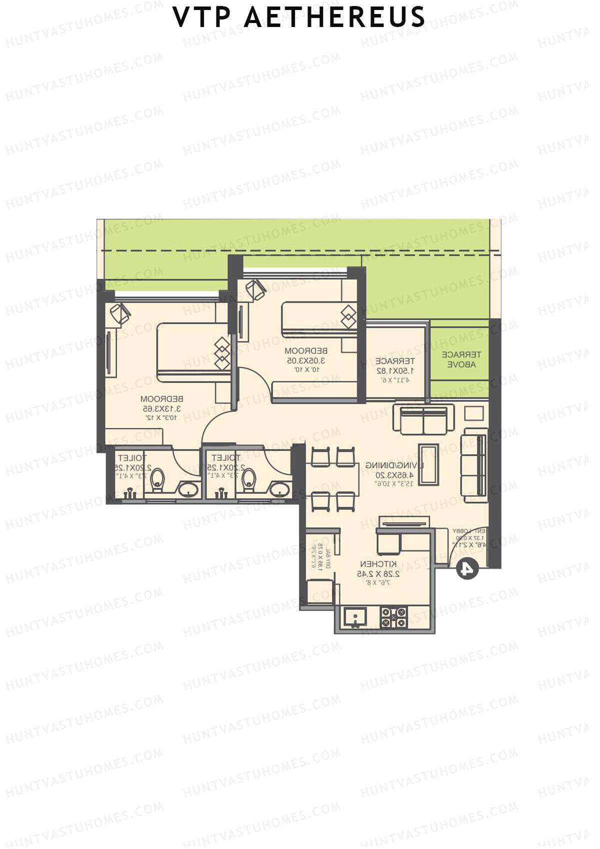 VTP Aethereus Tower 1 Unit 5 Floor Plan