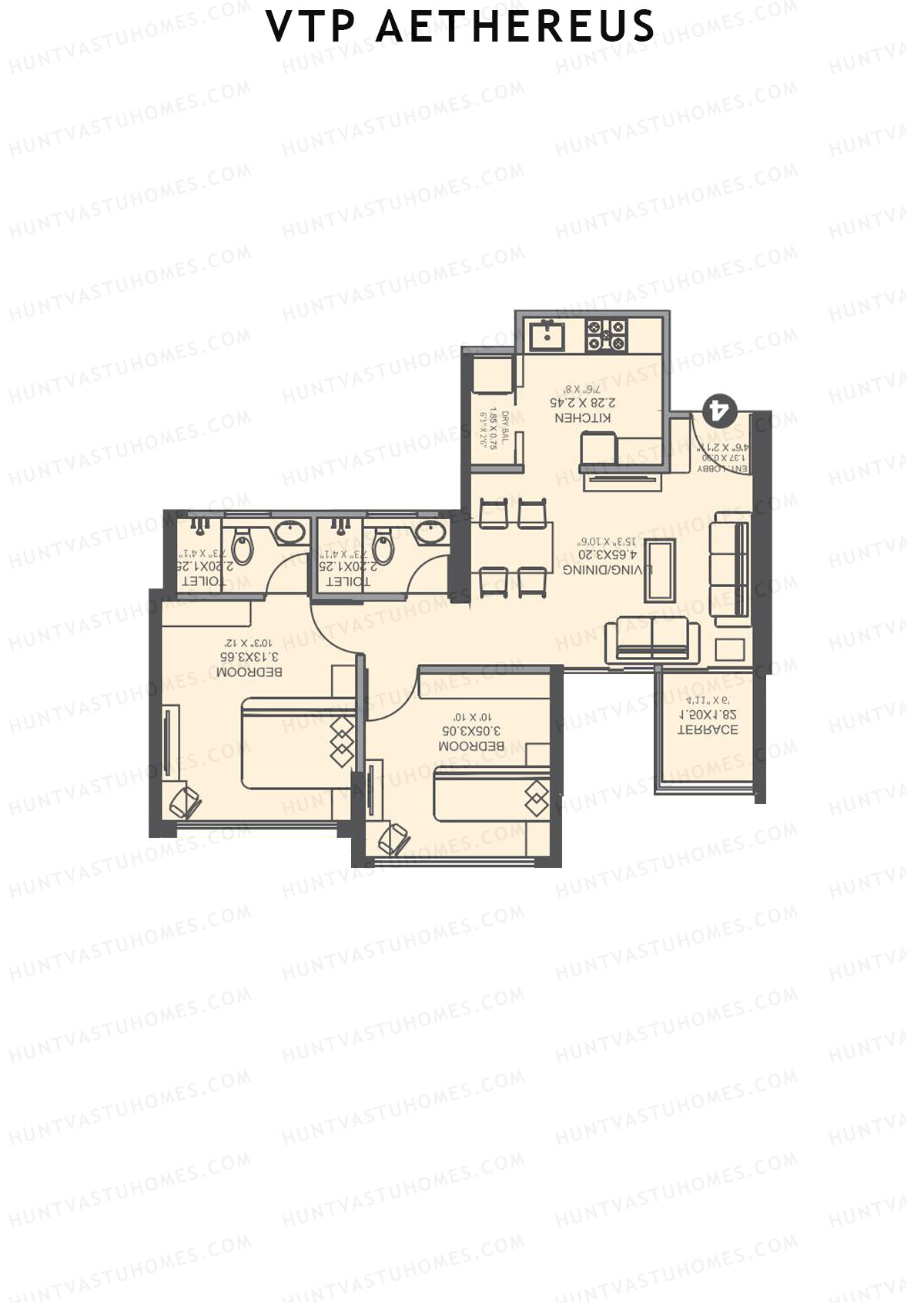 VTP Aethereus Tower 1 Unit 8 Floor Plan