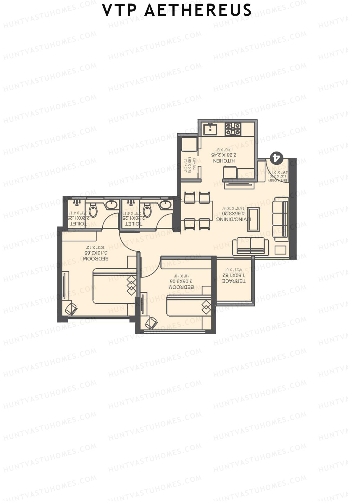 VTP Aethereus Tower 1 Unit 8 Floor Plan