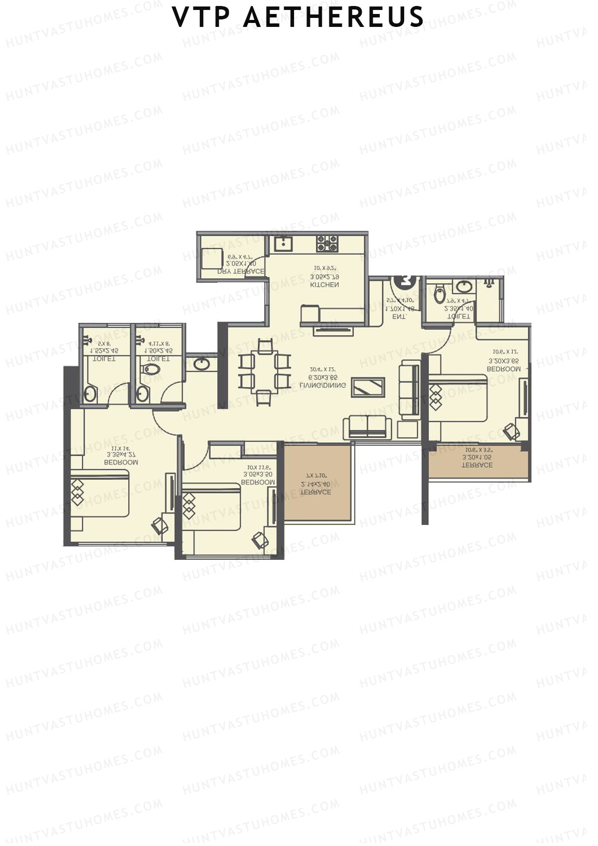 VTP Aethereus Tower 3 Unit 2 Floor Plan