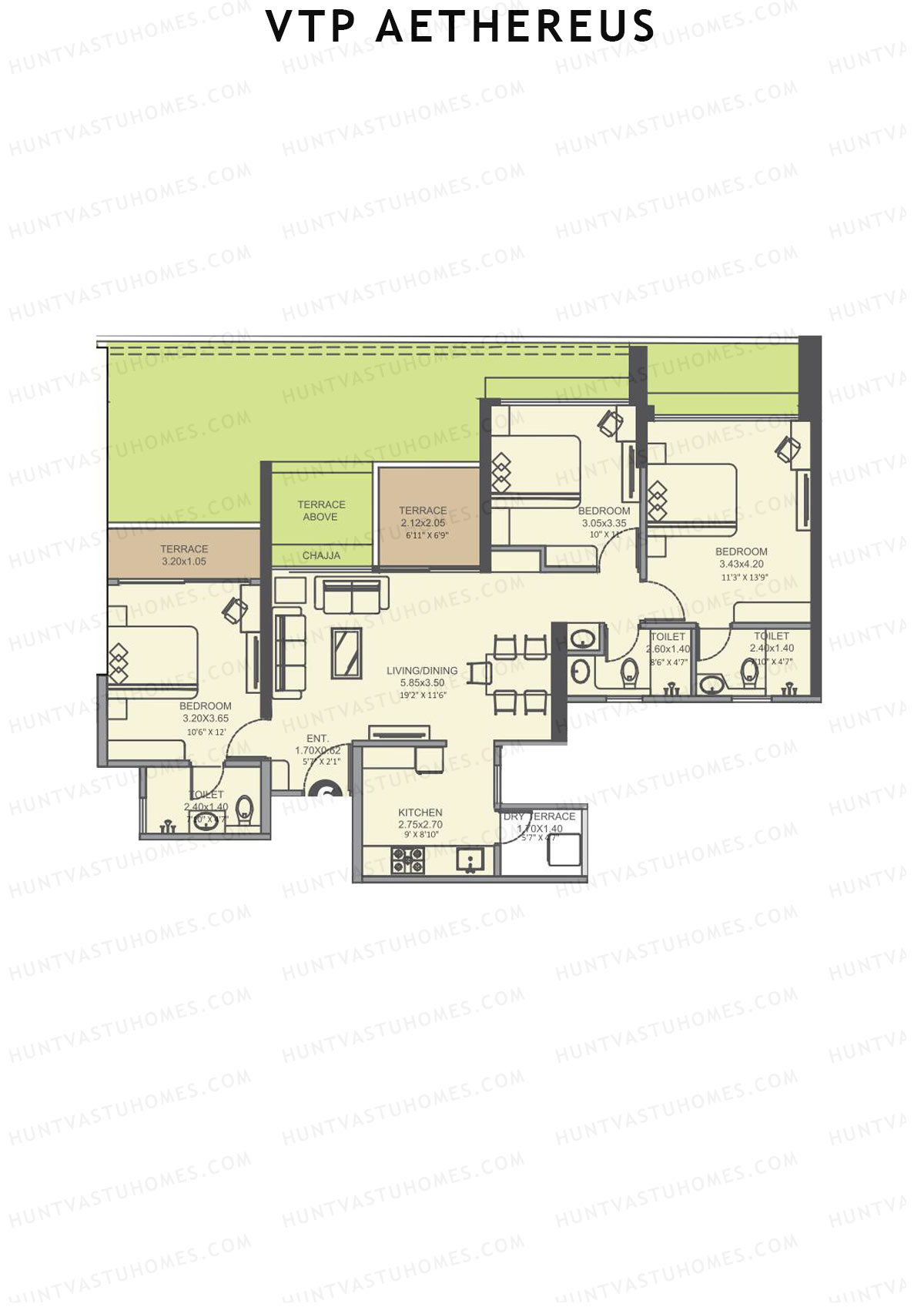 VTP Aethereus Tower 3 Unit 6 Floor Plan