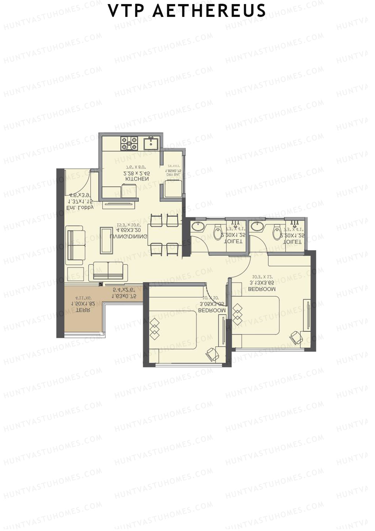VTP Aethereus Tower 5 Unit 1 Floor Plan