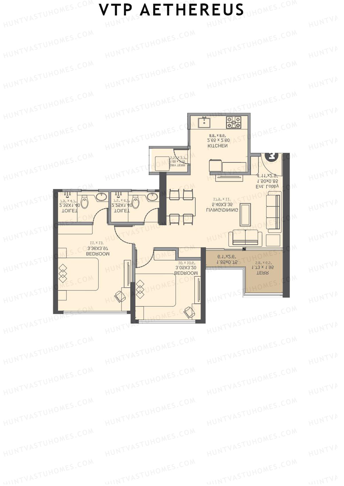 VTP Aethereus Tower 5 Unit 2 Floor Plan