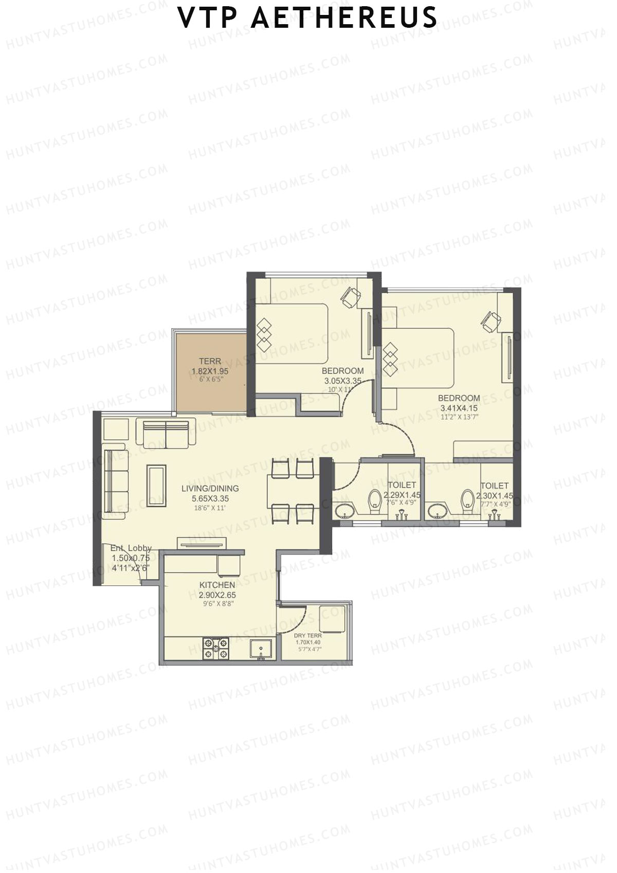 VTP Aethereus Tower 5 Unit 5 Floor Plan