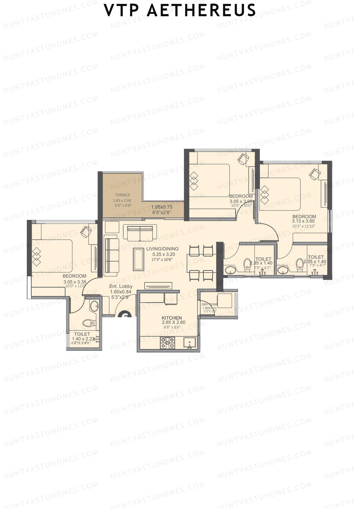 VTP Aethereus Tower 5 Unit 6 Floor Plan