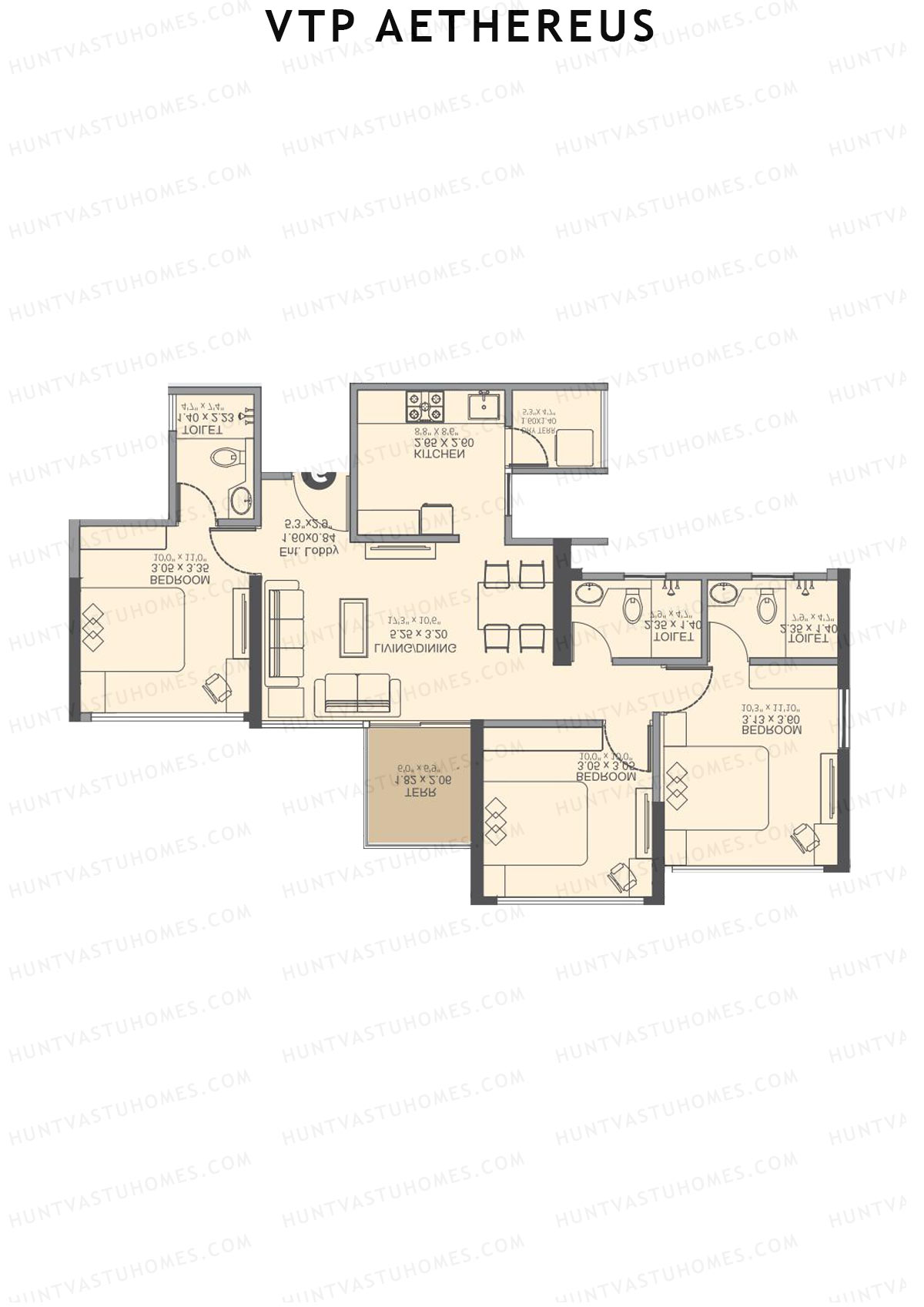 VTP Aethereus Tower 5 Unit 7 Floor Plan