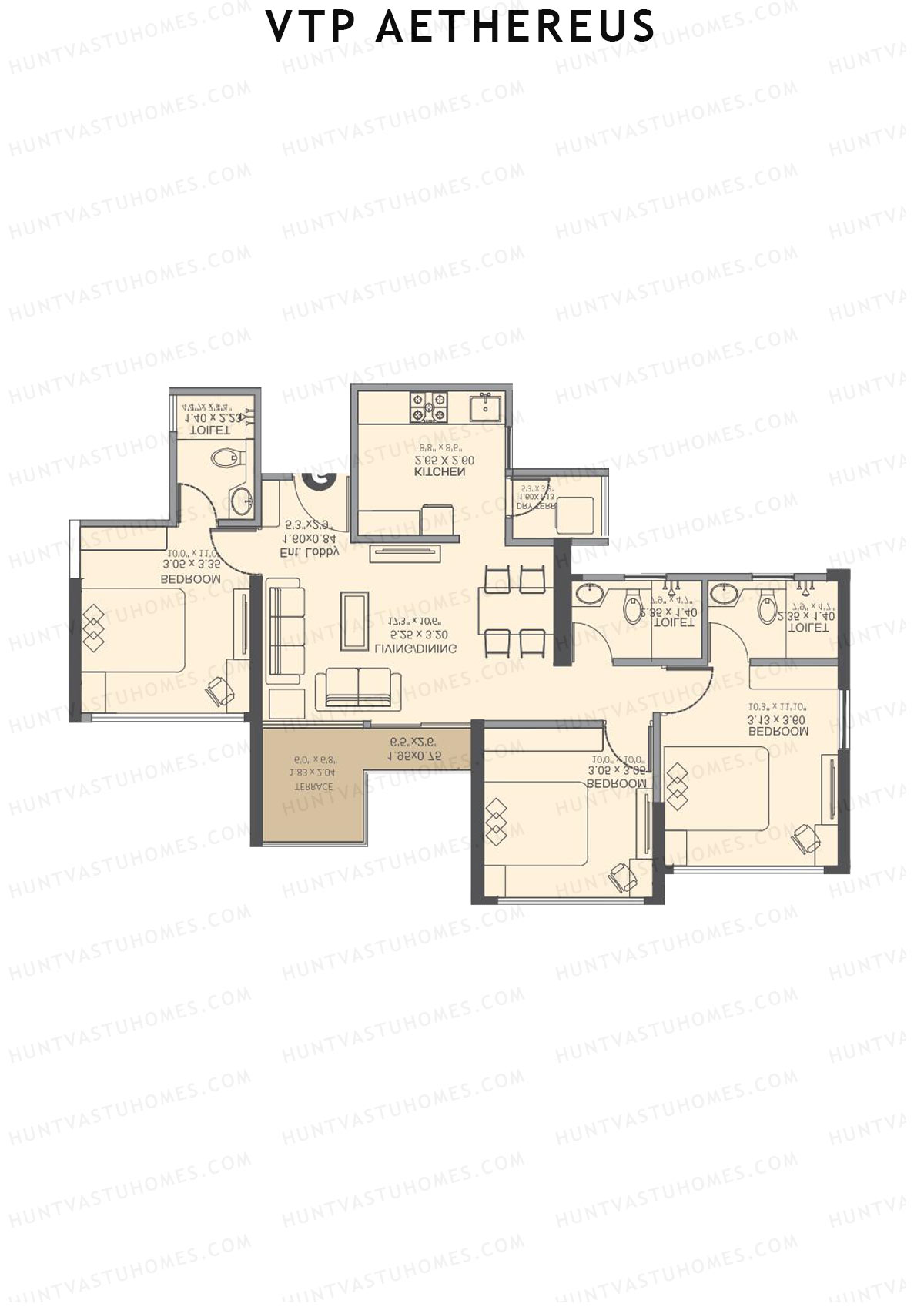 VTP Aethereus Tower 5 Unit 7 Floor Plan