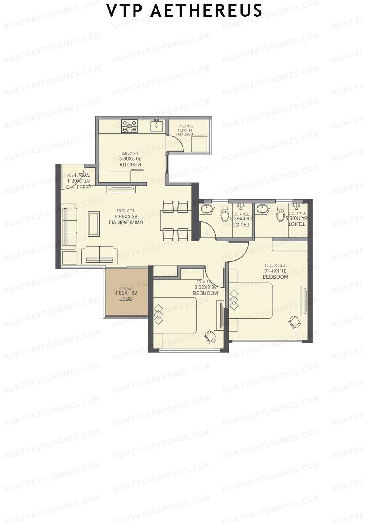 VTP Aethereus Tower 5 Unit 8 Floor Plan