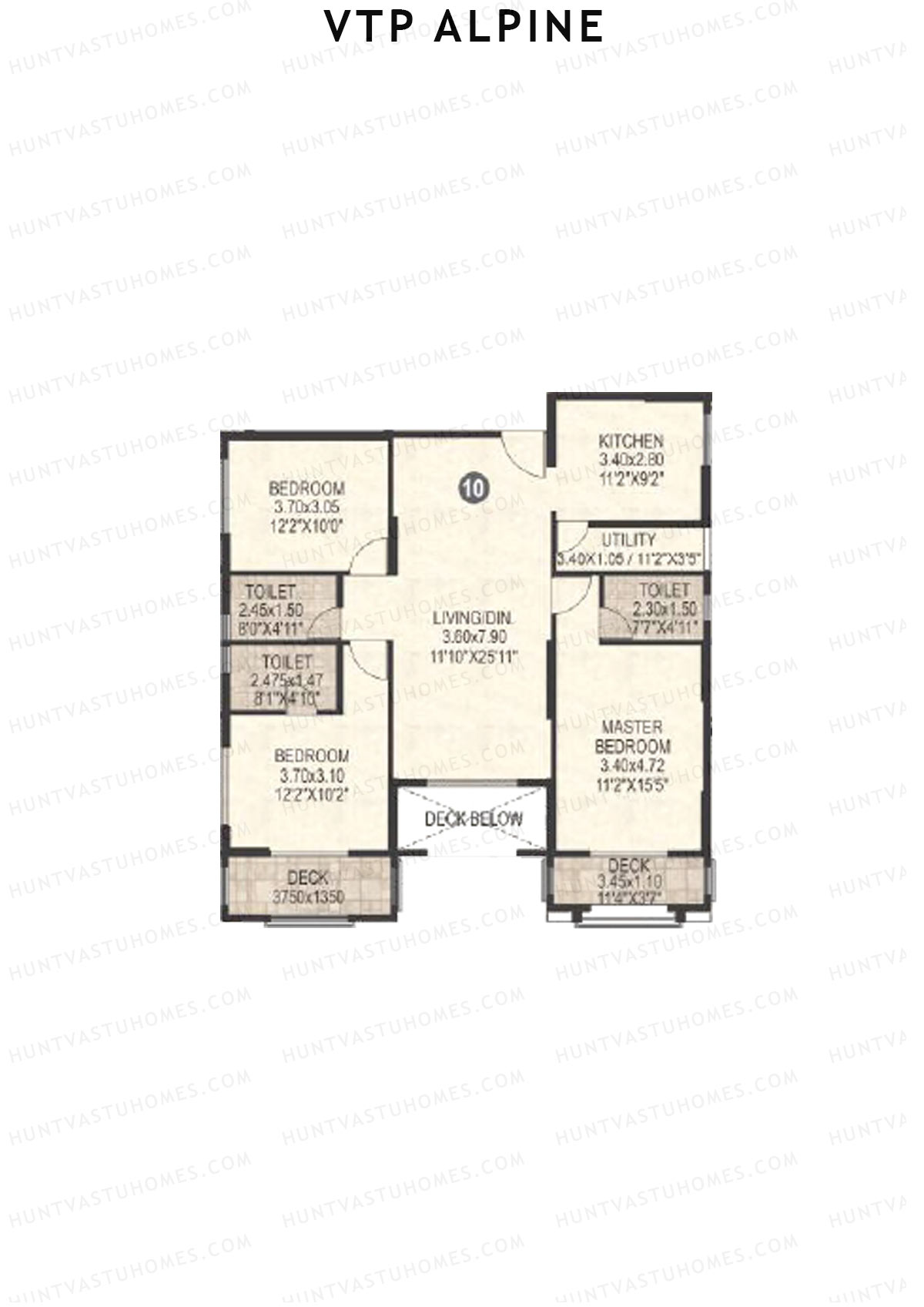 VTP Alpine Tower 1 Unit 10 Floor Plan