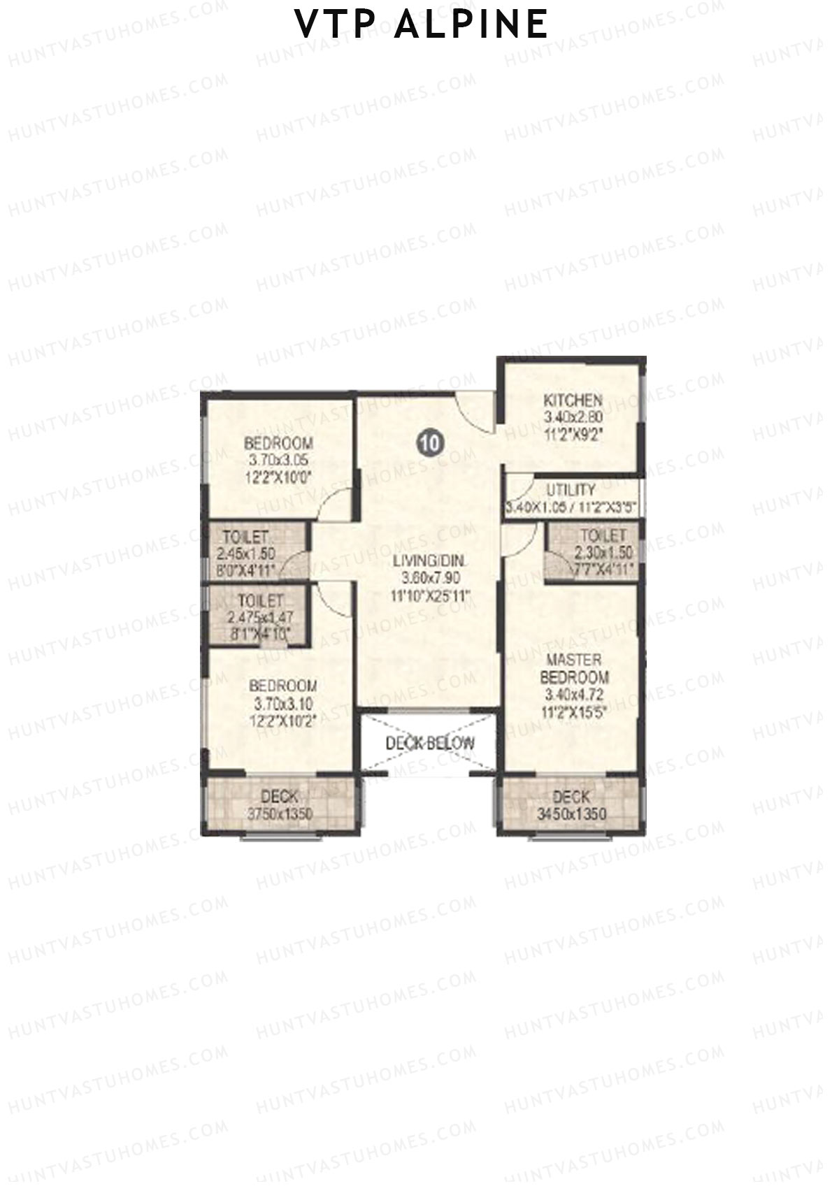 VTP Alpine Tower 1 Unit 10 Floor Plan