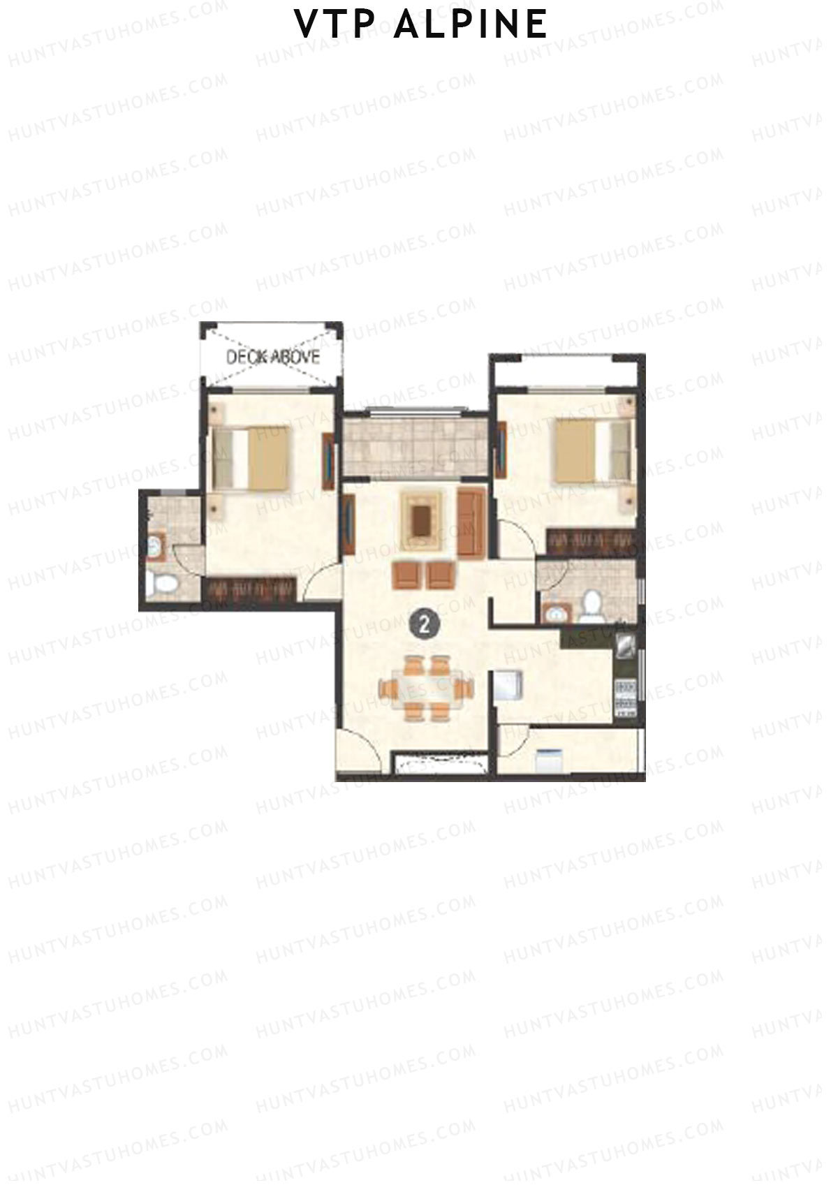 VTP Alpine Tower 1 Unit 2 Floor Plan