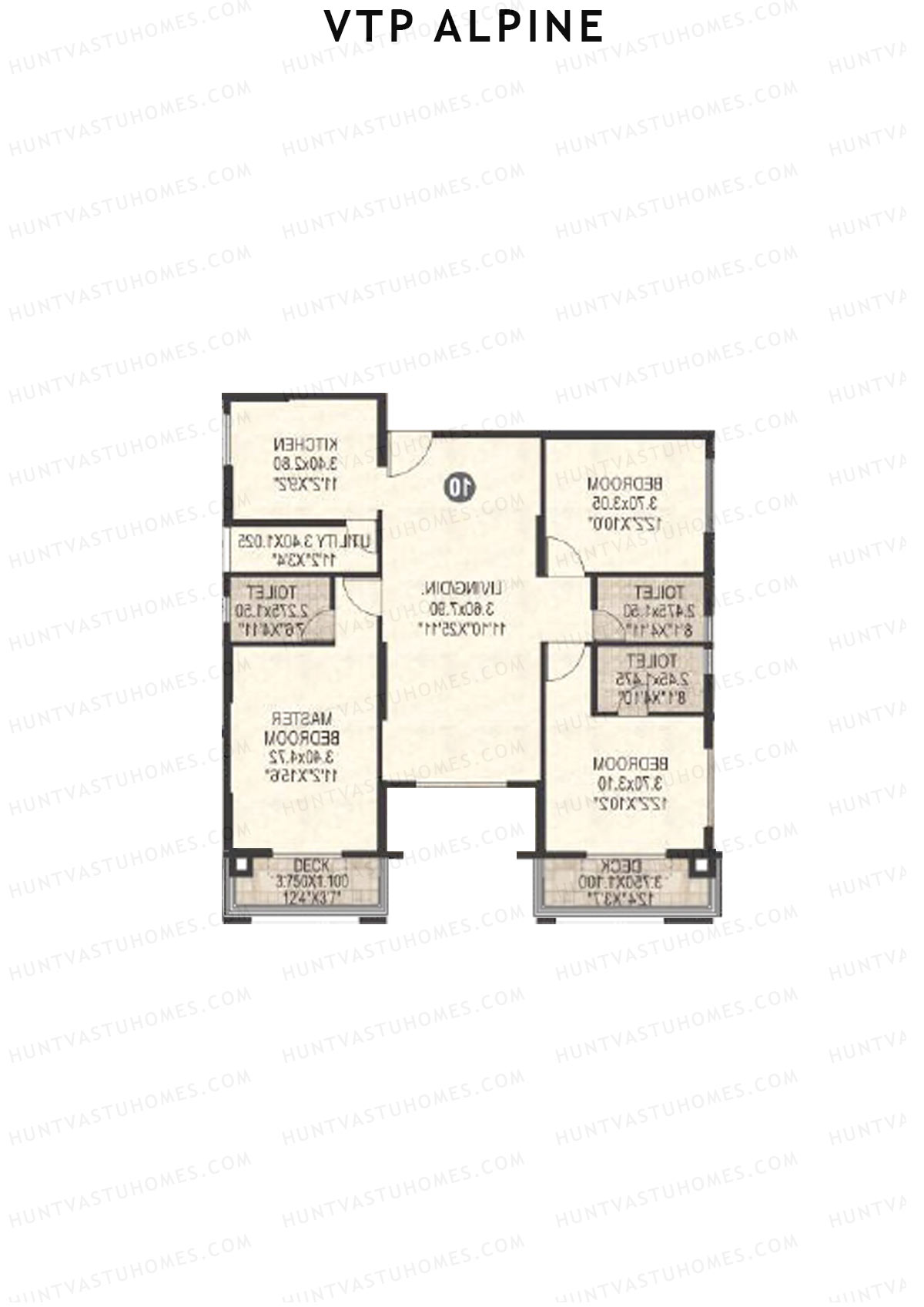 VTP Alpine Tower 1 Unit 6 Floor Plan