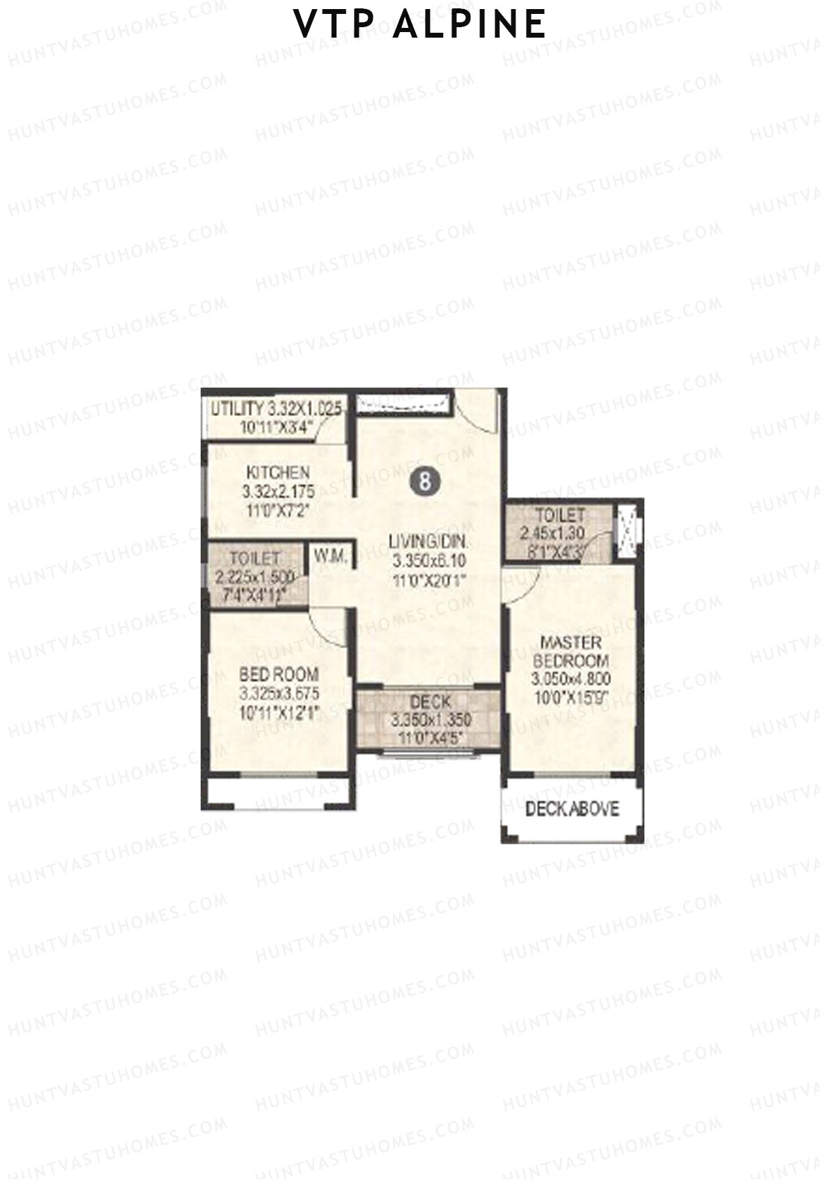 VTP Alpine Tower 1 Unit 8 Floor Plan