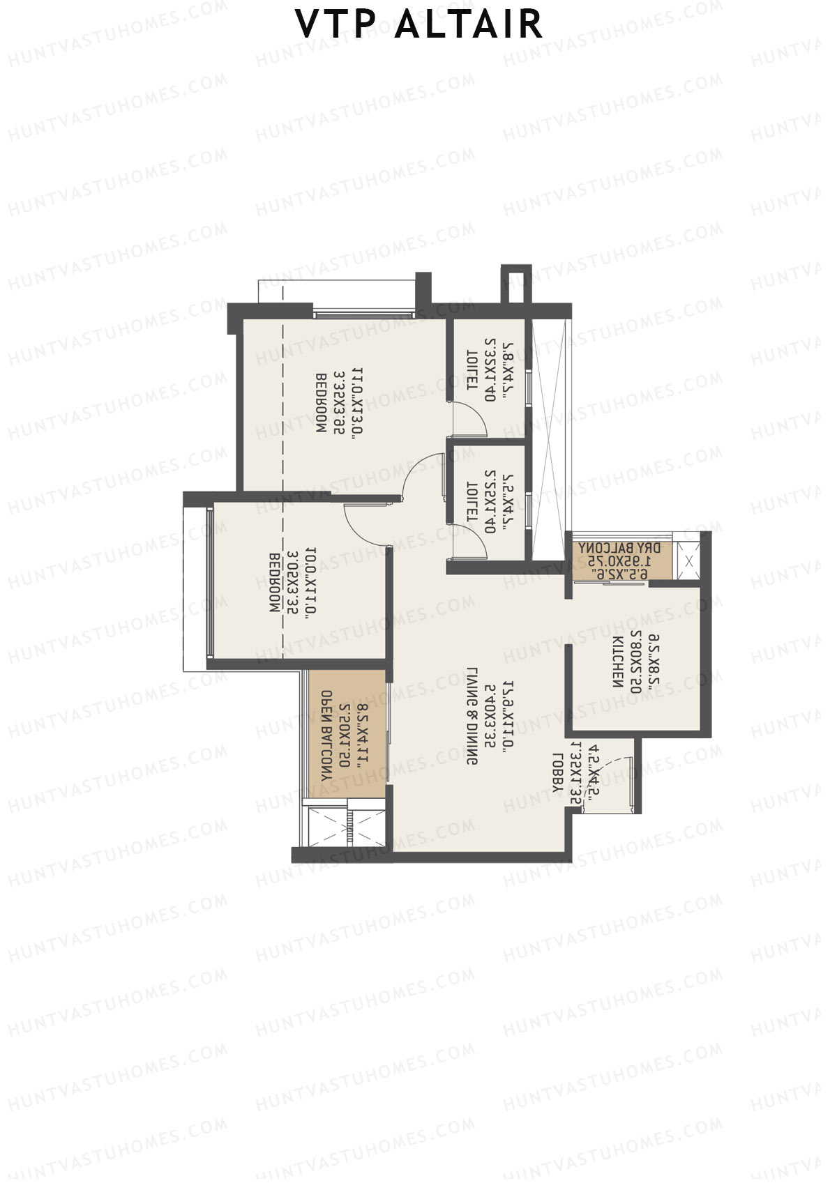 VTP Altair Tower 1 Unit 1 Floor Plan