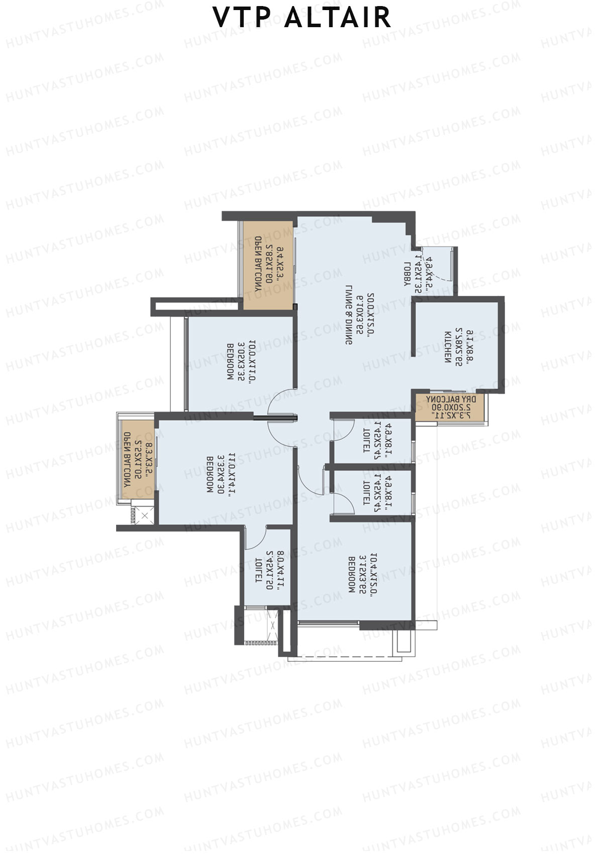 VTP Altair Tower 1 Unit 5 Floor Plan