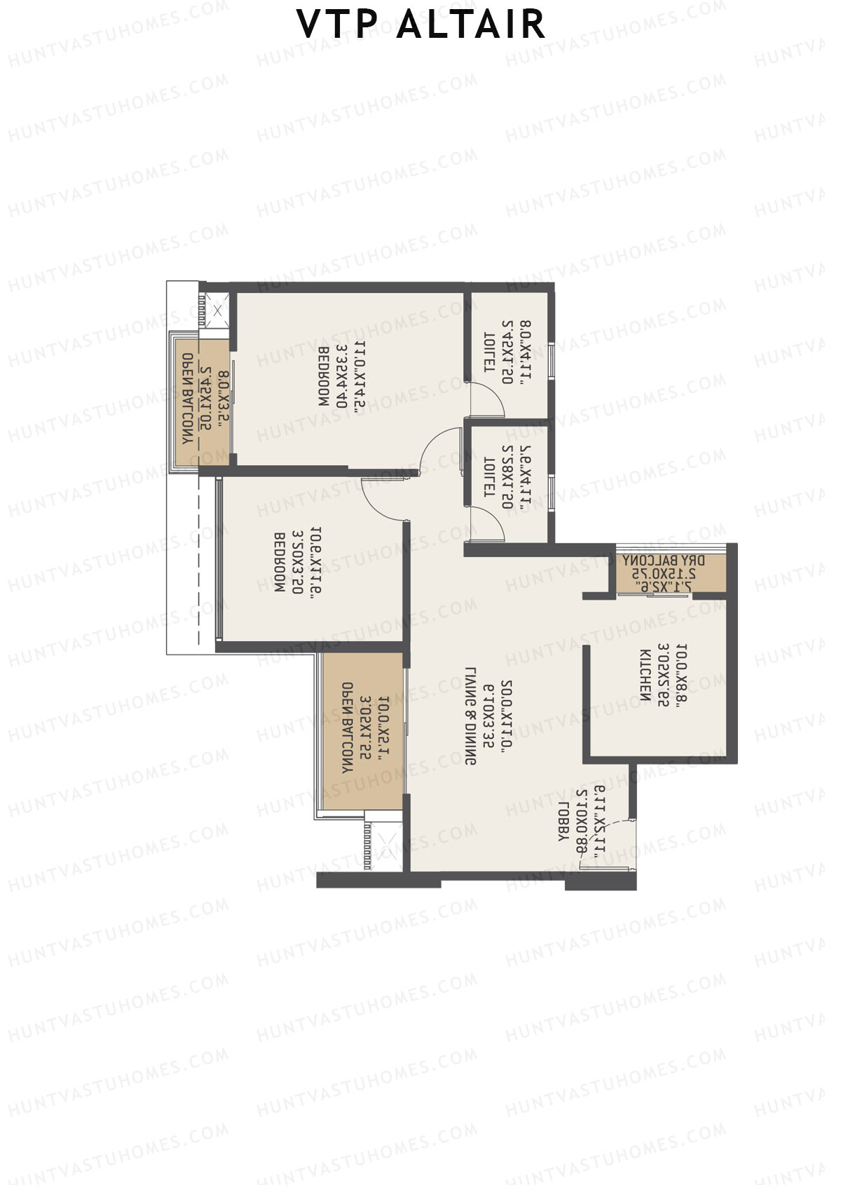 VTP Altair Tower 1 Unit 6 Floor Plan