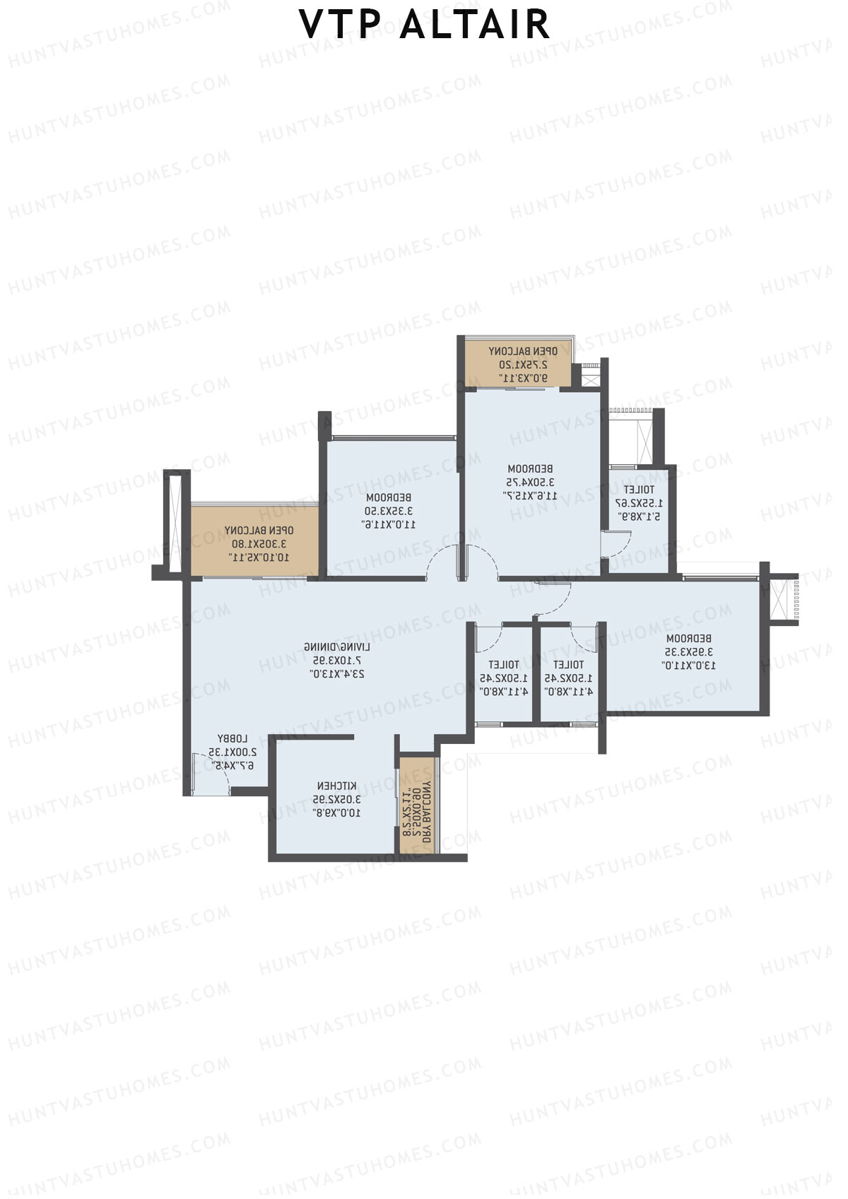 VTP Altair Tower 2 Unit 1 Floor Plan