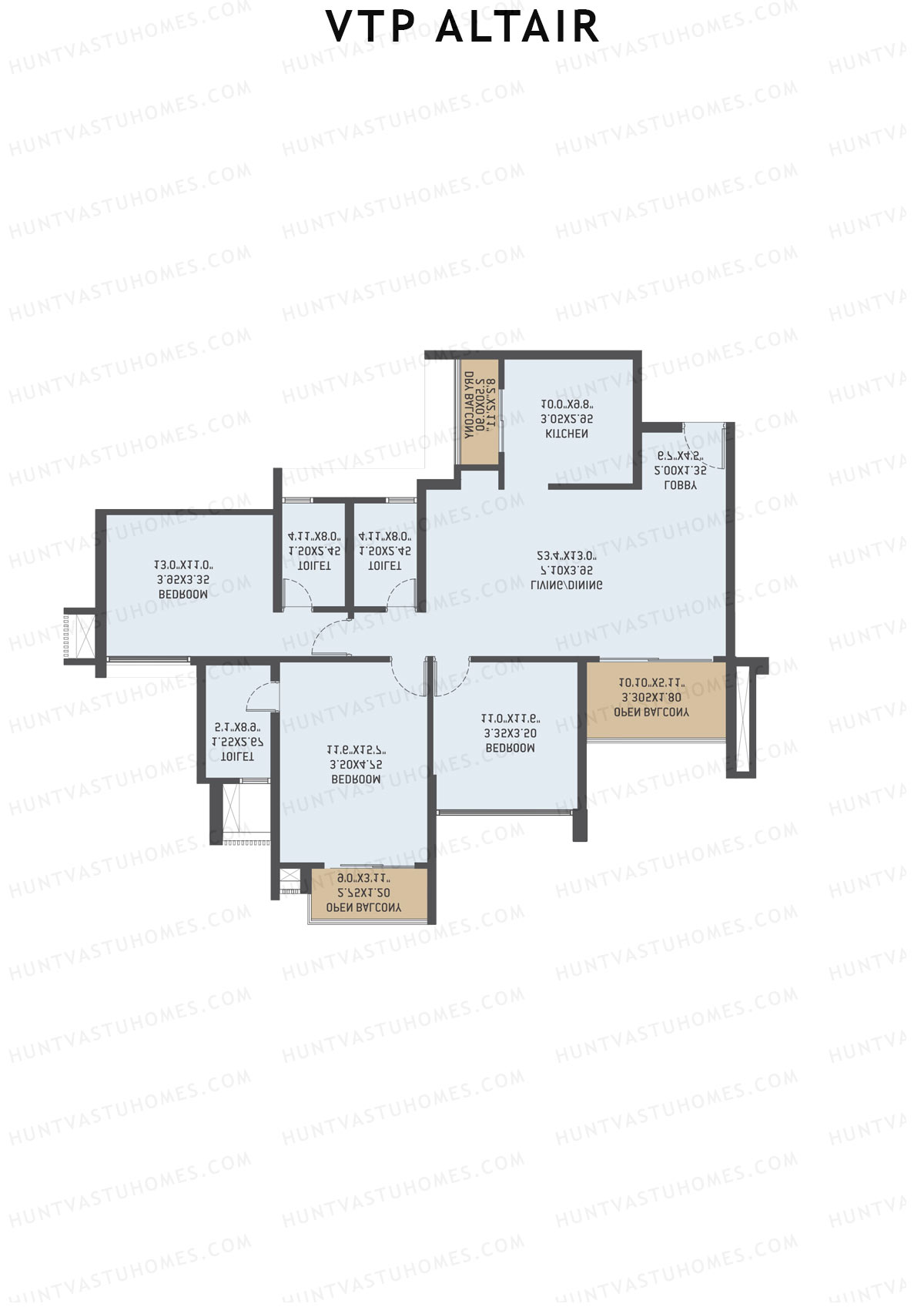 VTP Altair Tower 2 Unit 3 Floor Plan