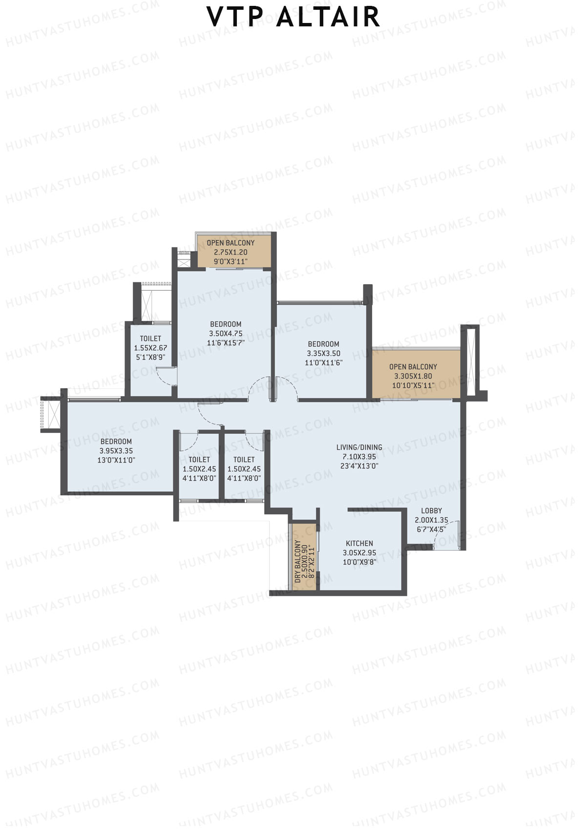 VTP Altair Tower 2 Unit 4 Floor Plan