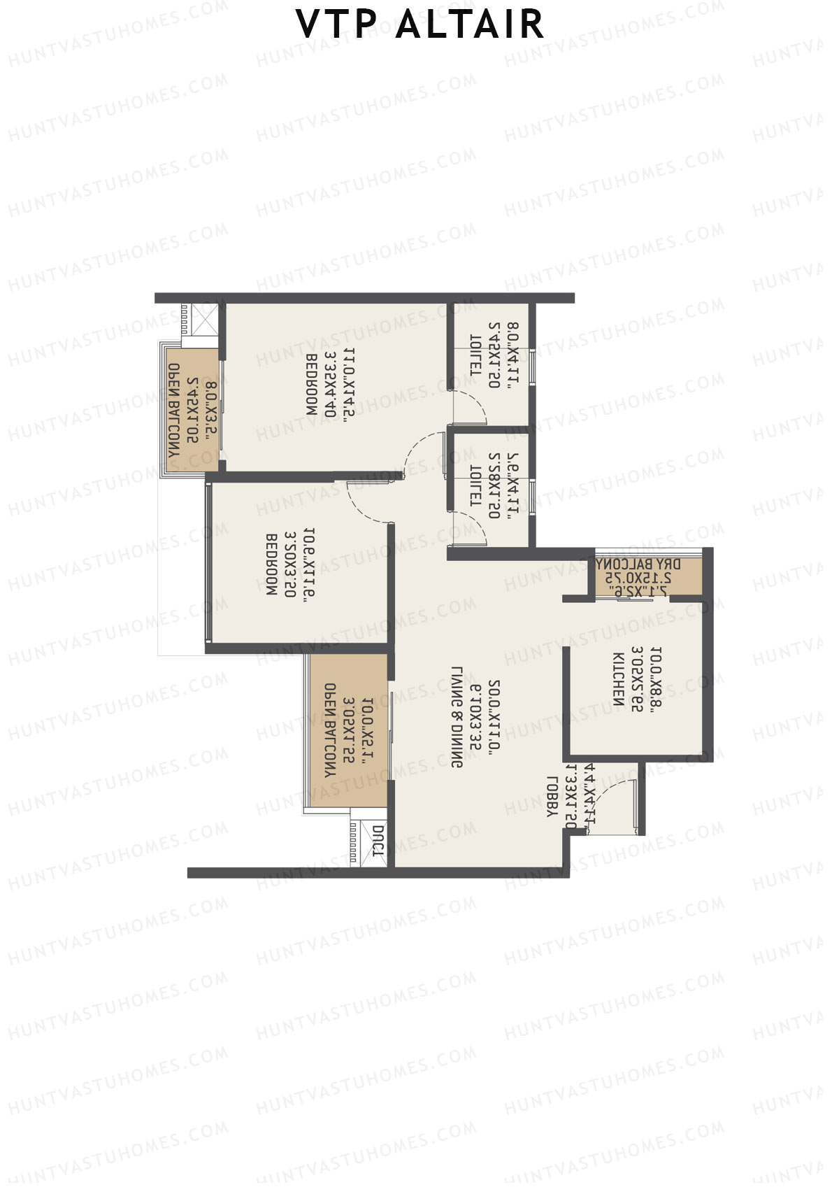 VTP Altair Tower 3 Unit 1 Floor Plan