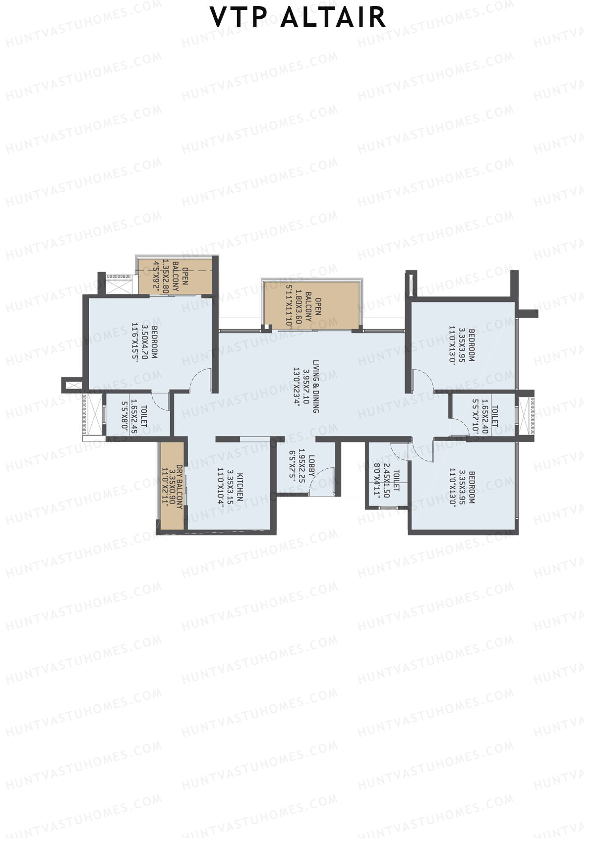VTP Altair Tower 3 Unit 2 Floor Plan