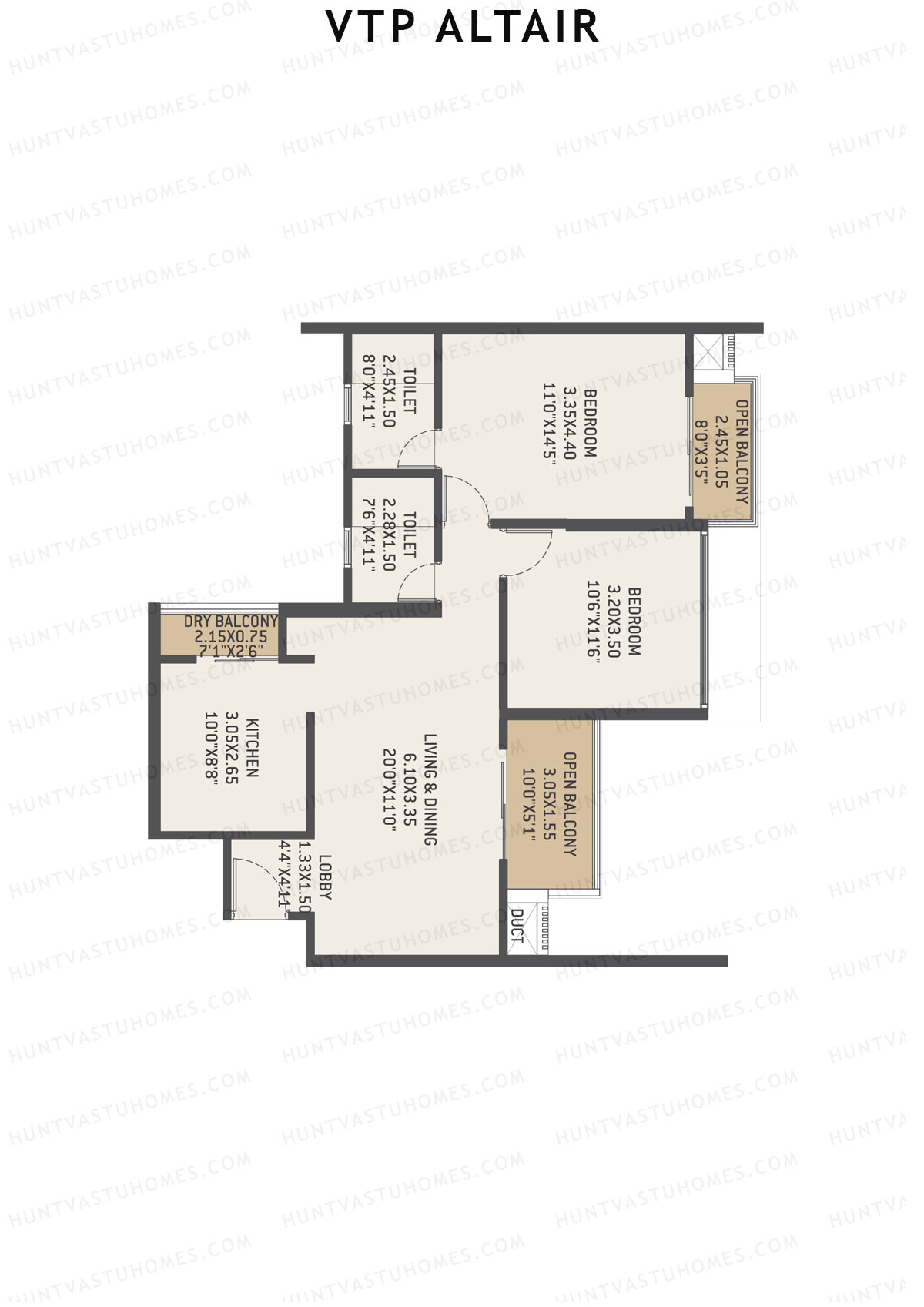 VTP Altair Tower 3 Unit 3 Floor Plan