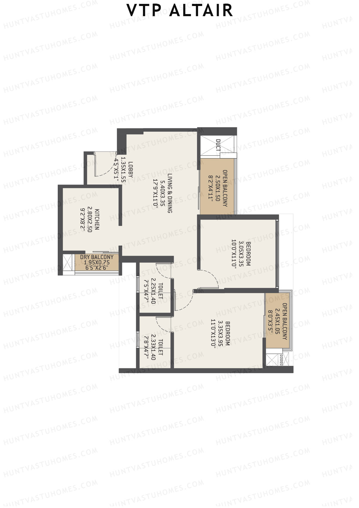 VTP Altair Tower 3 Unit 5 Floor Plan
