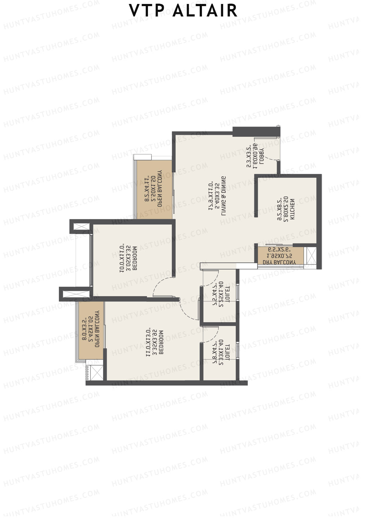 VTP Altair Tower 3 Unit 6 Floor Plan