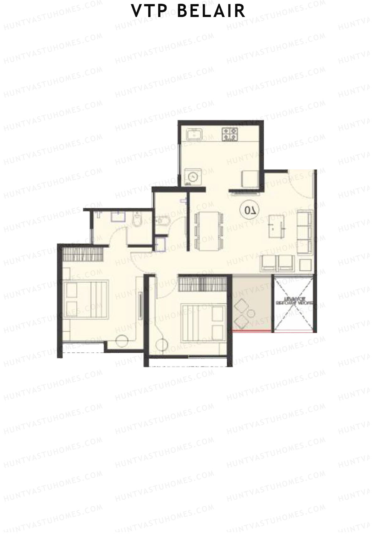 VTP Belair Tower A Unit 6 Floor Plan