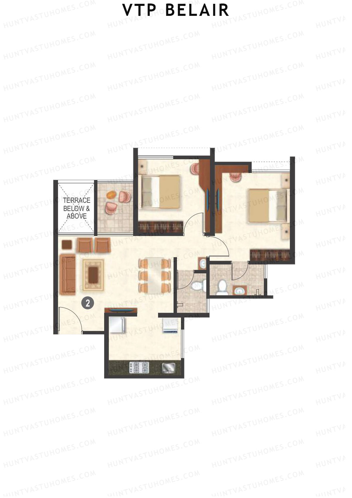 VTP Belair Tower B Unit 8 Floor Plan